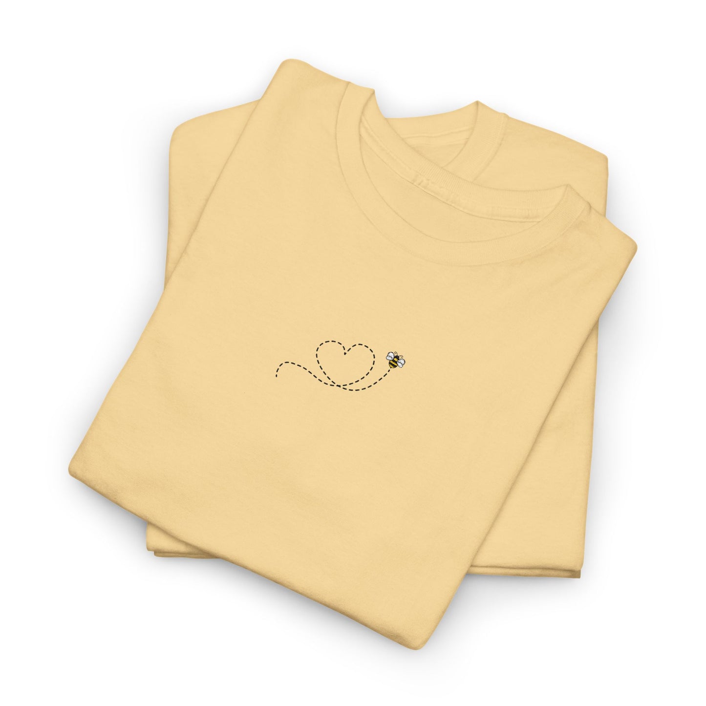 Bee Love Embroidered Heart Outline Tee