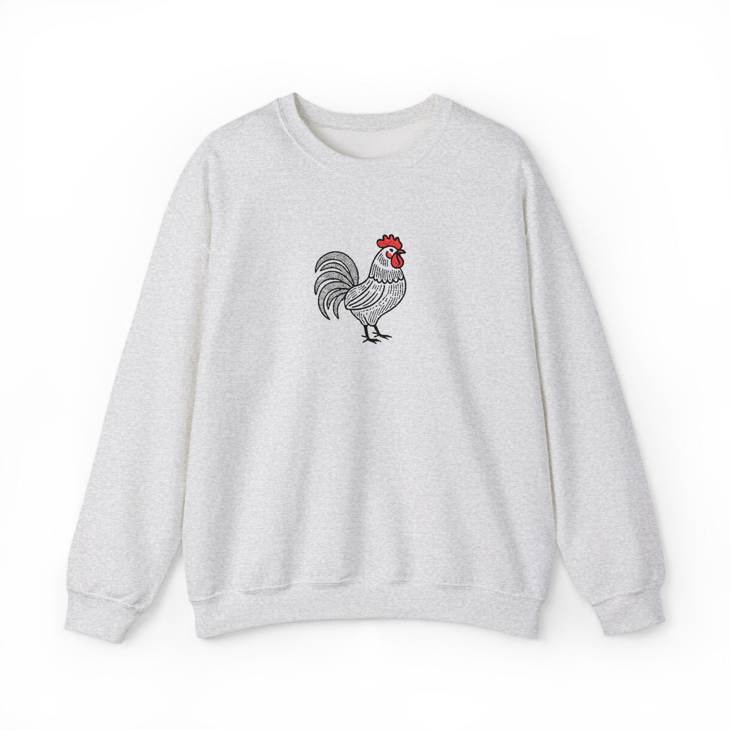 Farmhouse Rooster Embroidered Sweater