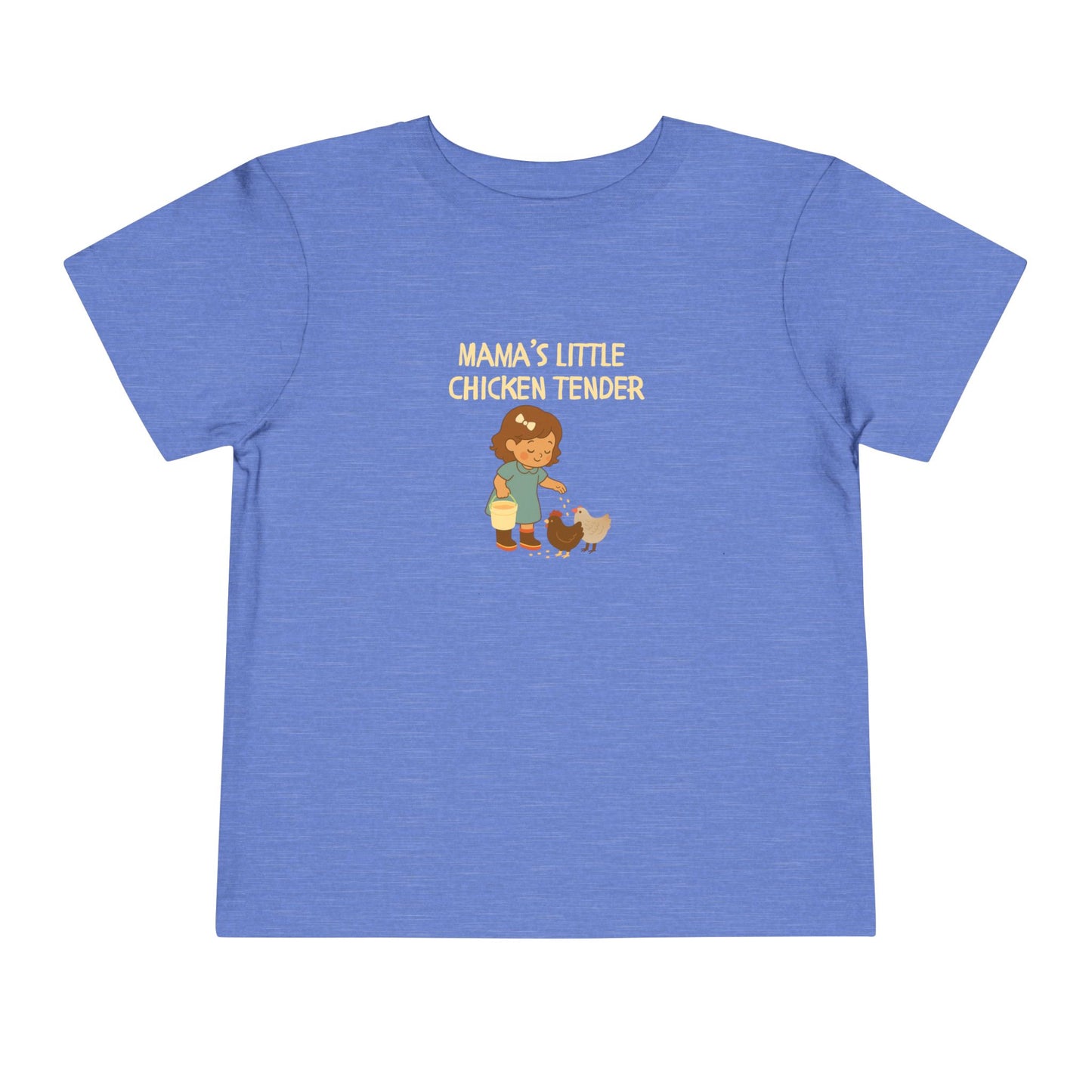 Toddler Tee - Girl Chicken Tender - Spring/Summertime Scene