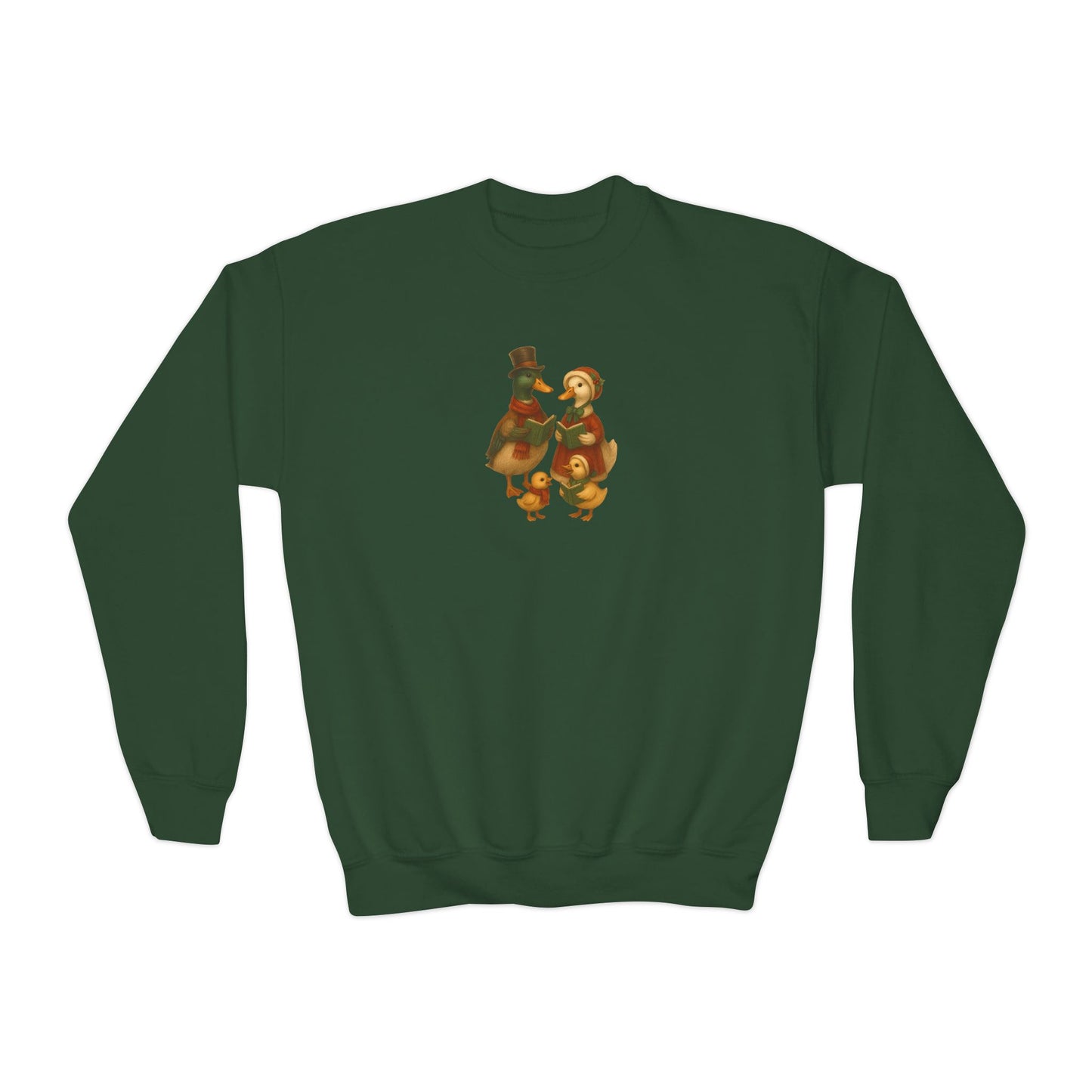 Duck Family Christmas Caroling - Youth Sweater