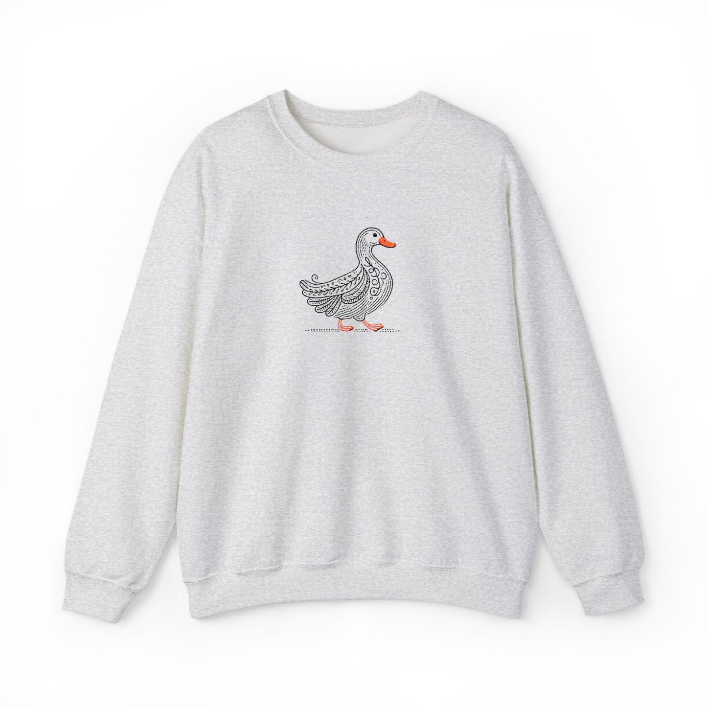Farmhouse Duck Embroidered Sweater