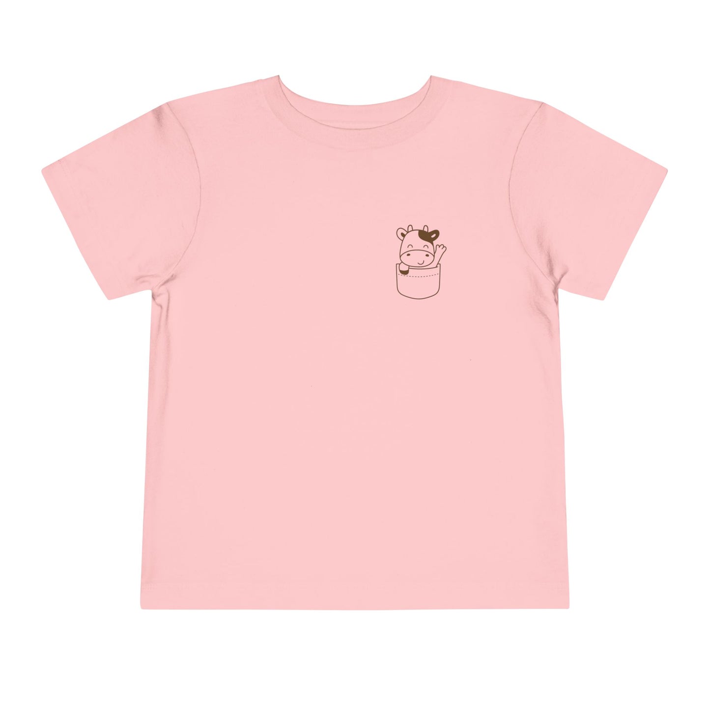 Toddler Tee- Pocket Farm Pals- Moo Cow