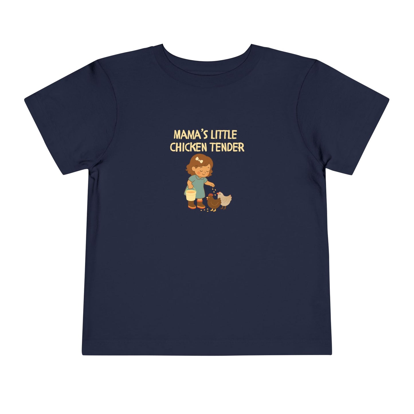 Toddler Tee - Girl Chicken Tender - Spring/Summertime Scene