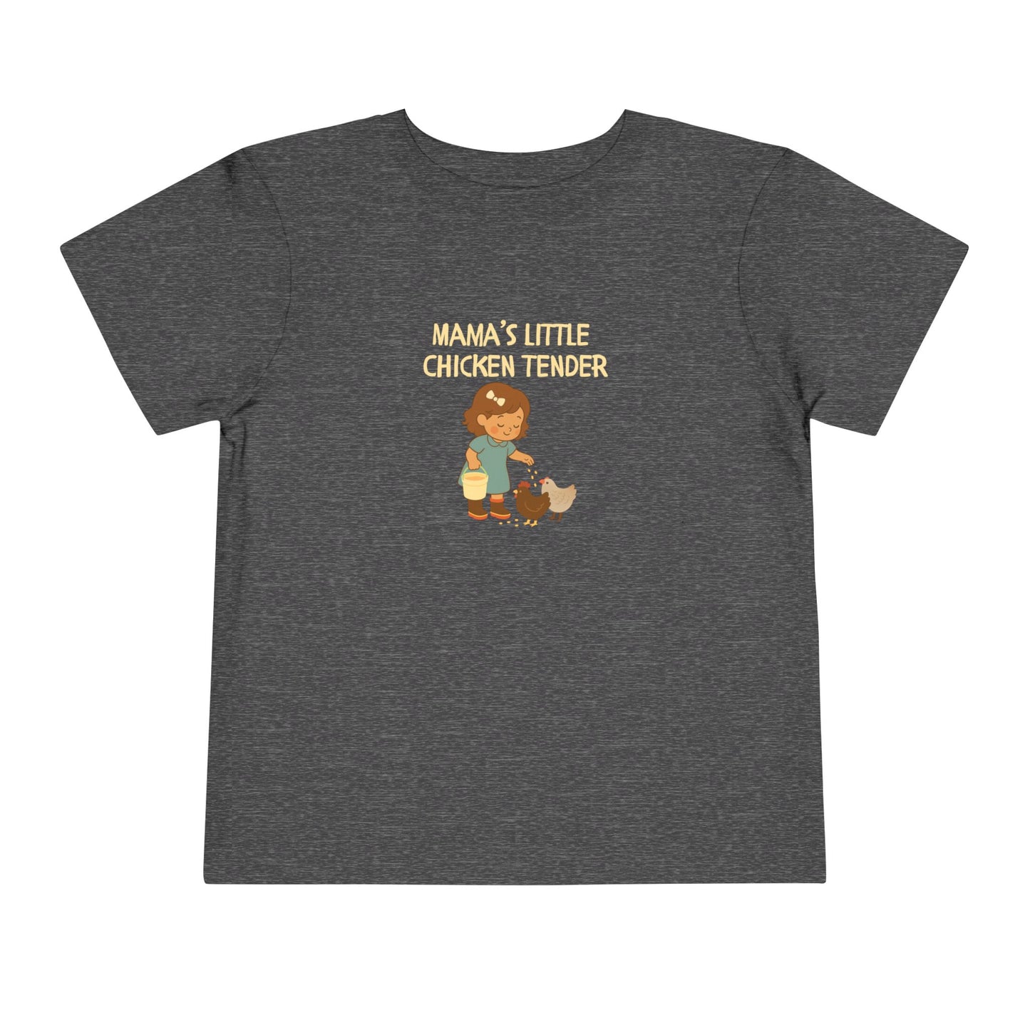 Toddler Tee - Girl Chicken Tender - Spring/Summertime Scene