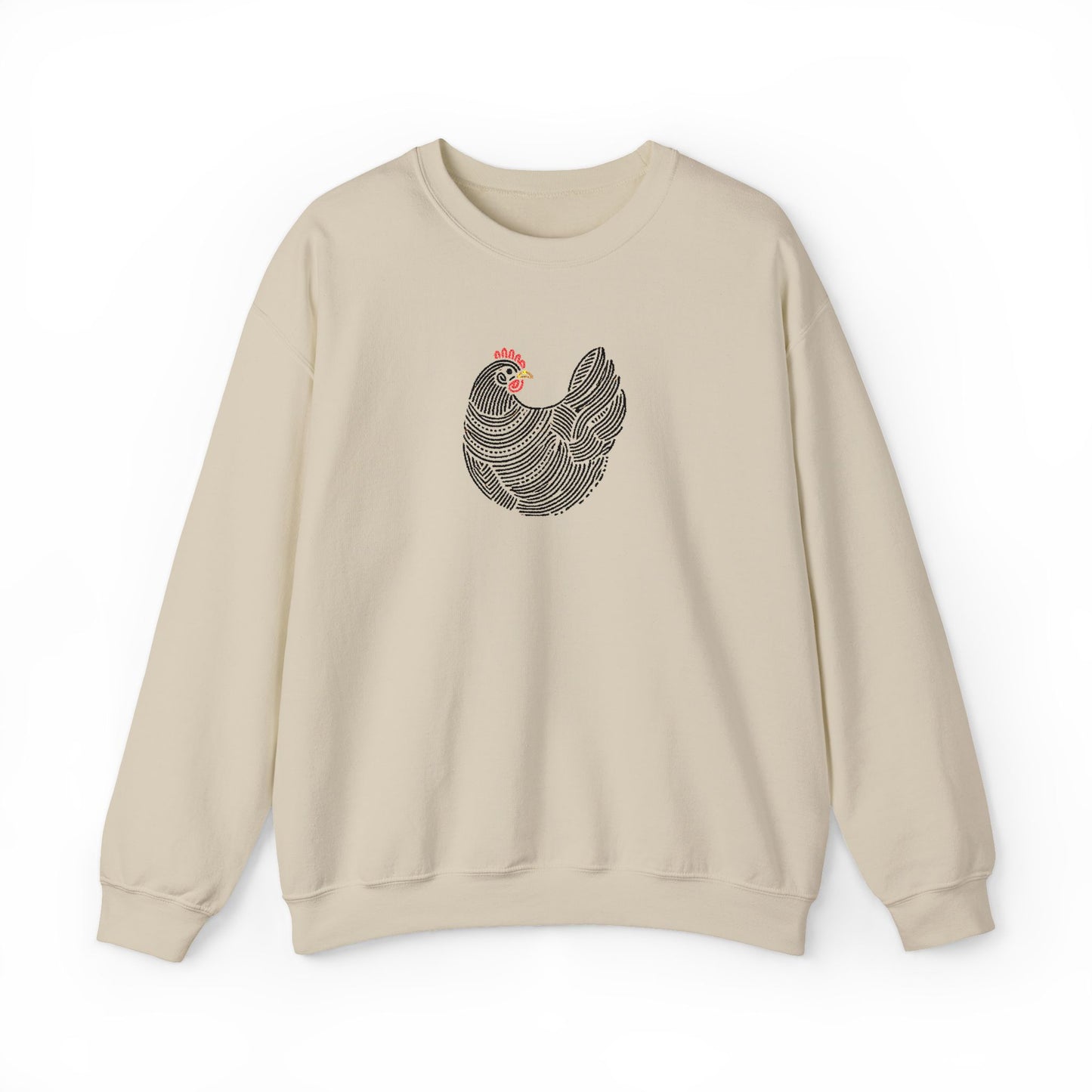 Farmhouse Chicken Emroidered Sweater