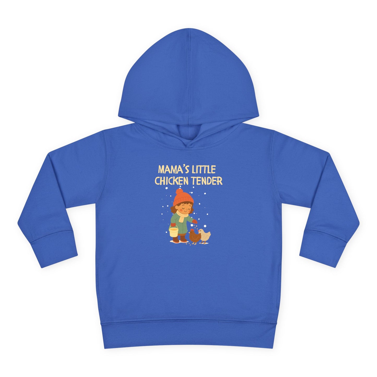 Toddler Hoodie - Girl Chicken Tender - Winter Scene