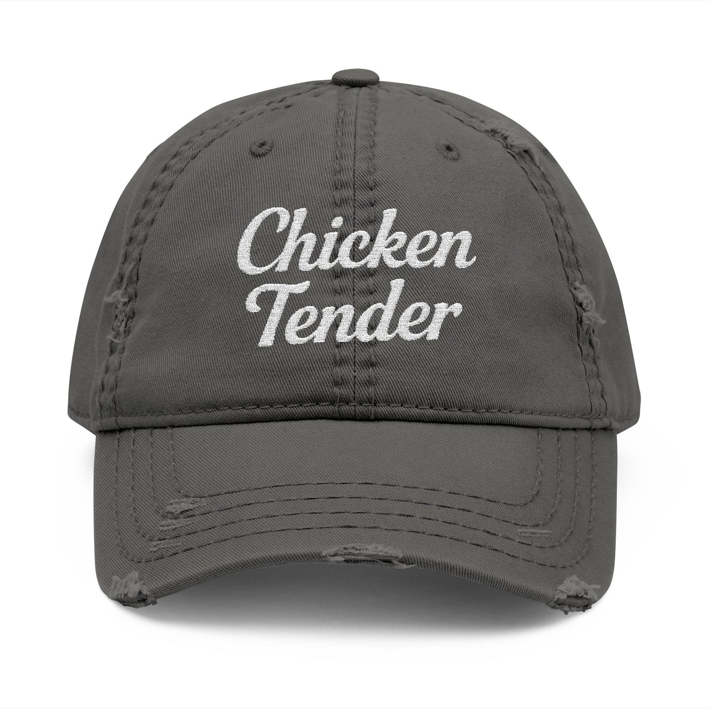 Chicken Tender - Distressed Embroidered Cap