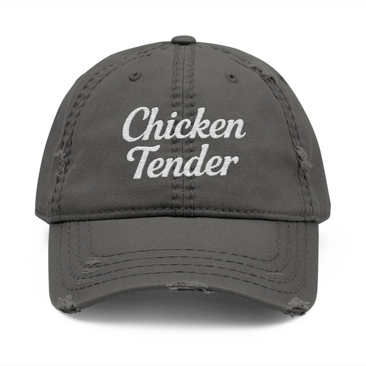 Chicken Tender - Distressed Embroidered Cap