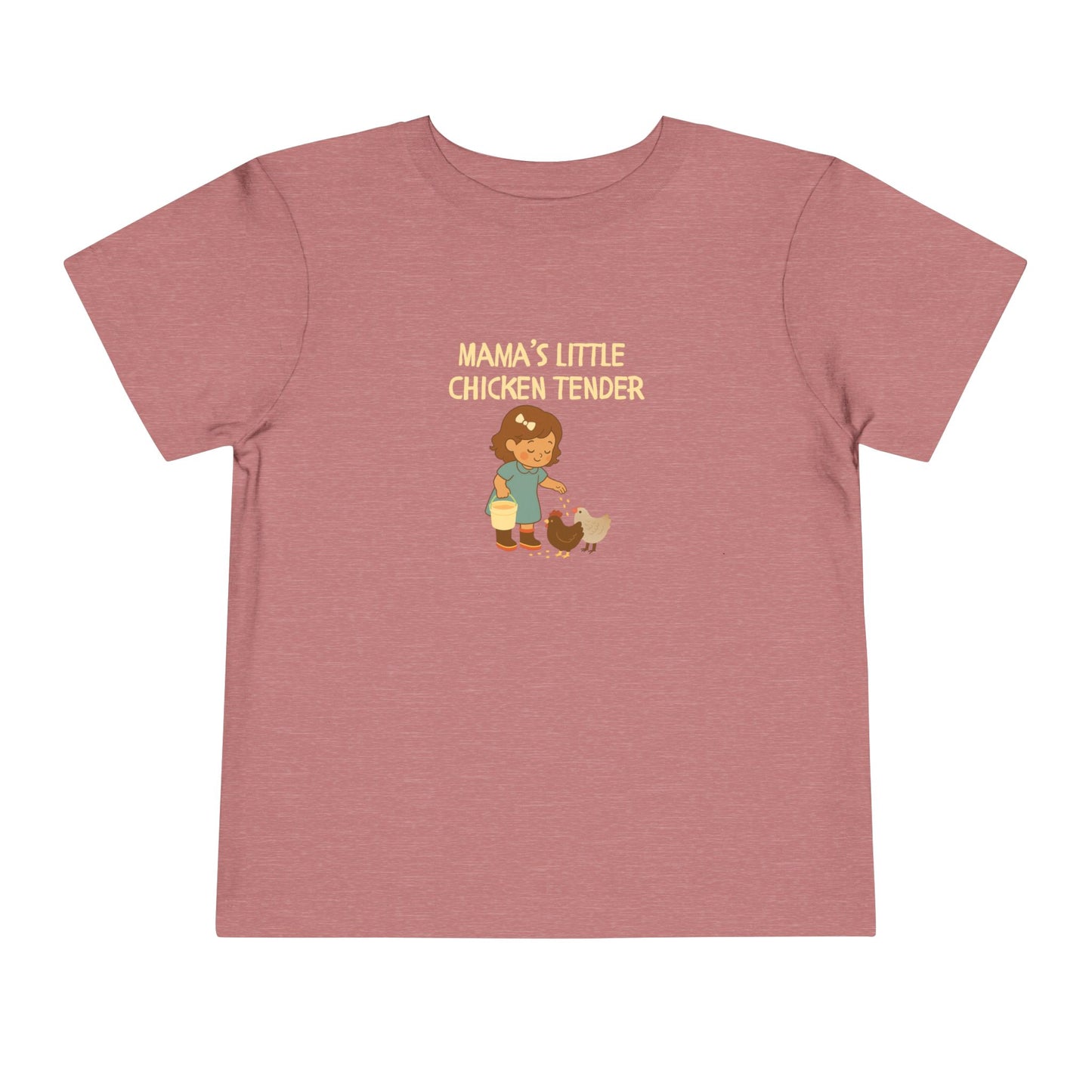 Toddler Tee - Girl Chicken Tender - Spring/Summertime Scene