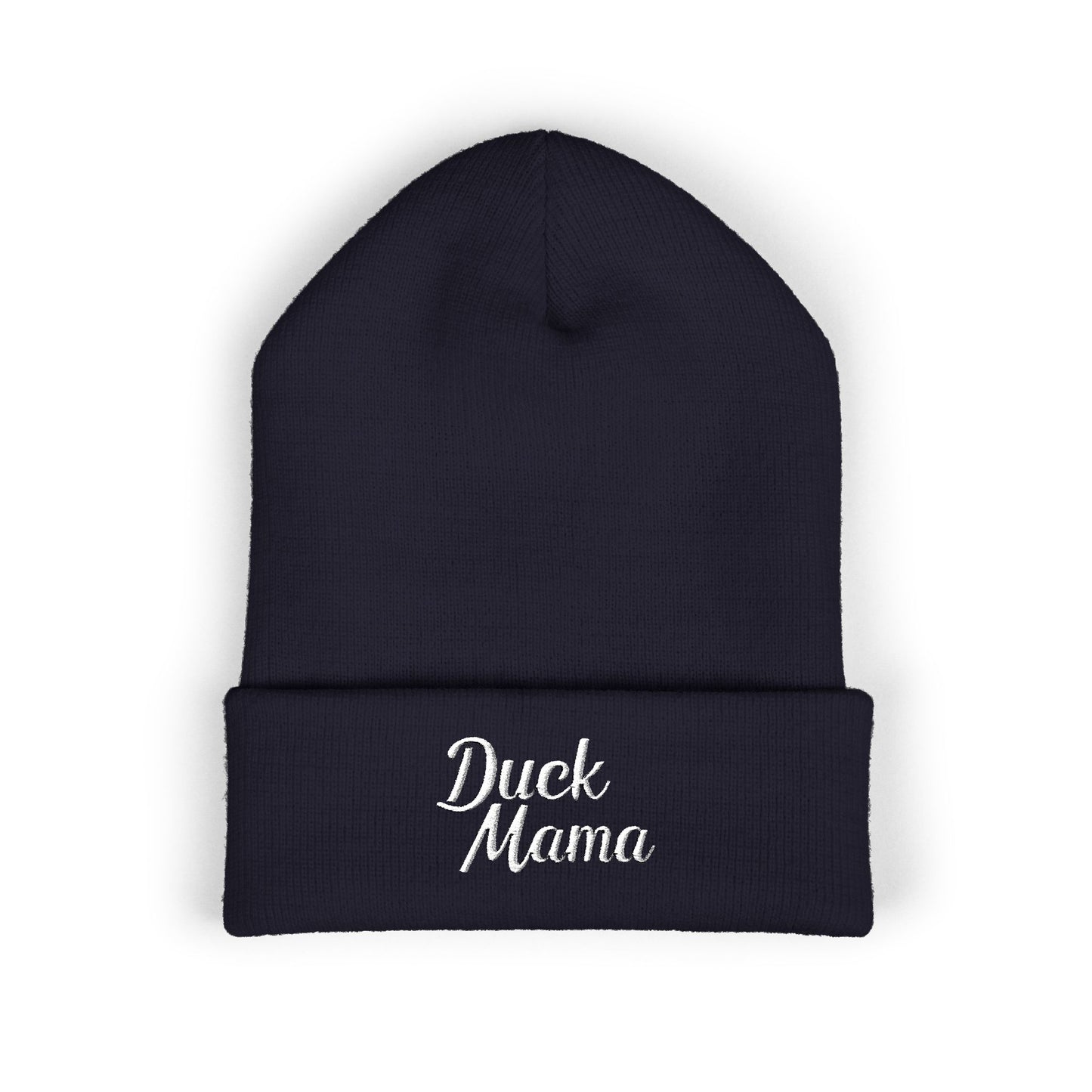 Duck Mama Embroidered Beanie