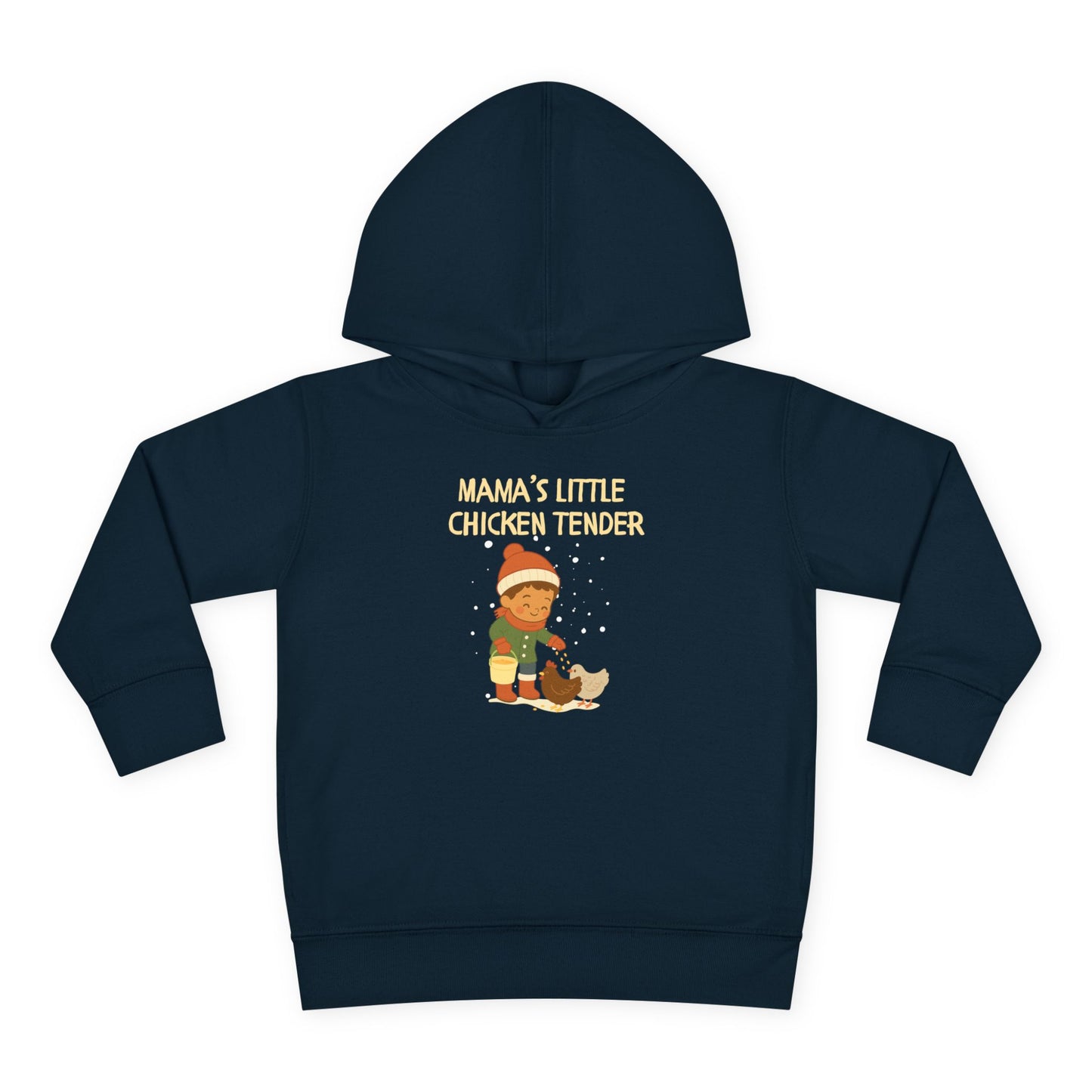 Toddler Hoodie - Boy Chicken Tender - Winter Scene