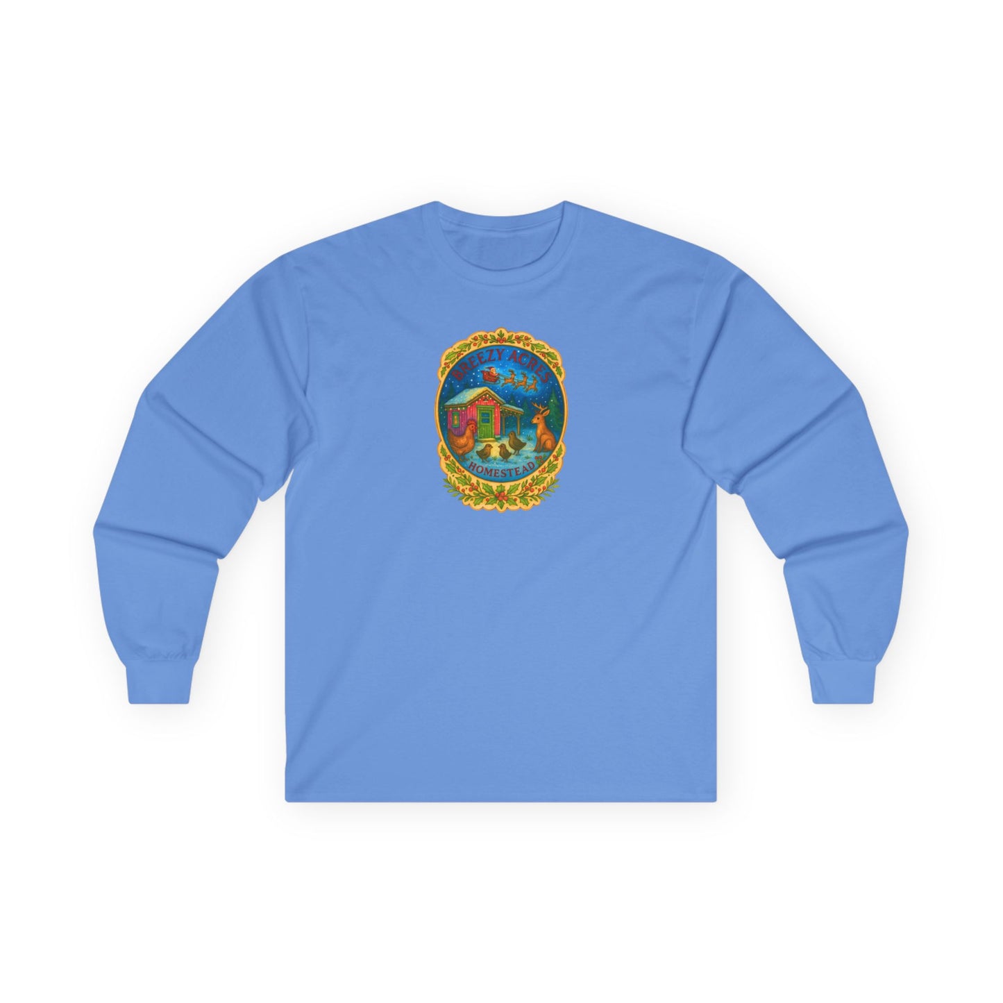 Breezy Acres Homestead Wisconsin - Holiday Long Sleeve Tee