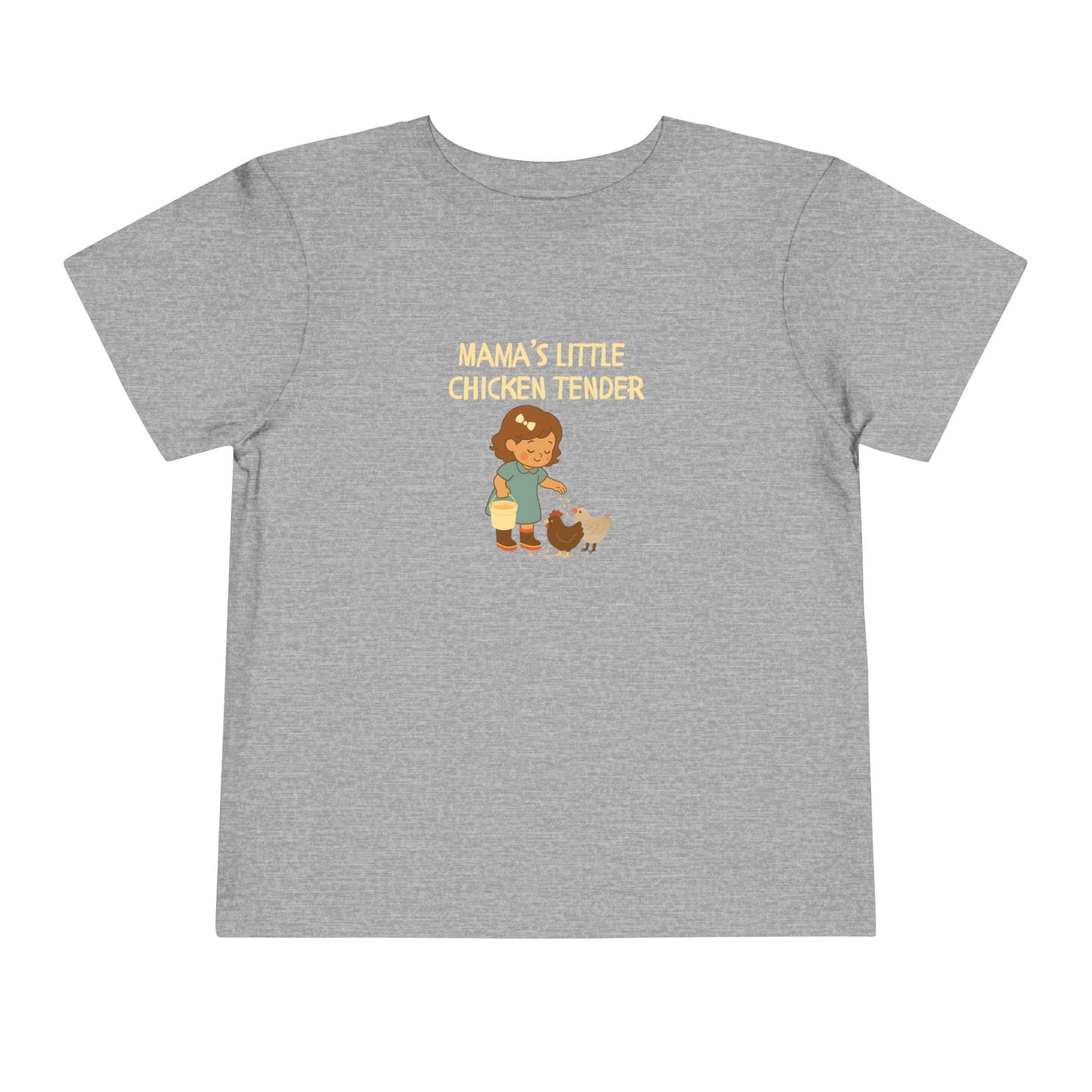 Toddler Tee - Girl Chicken Tender - Spring/Summertime Scene
