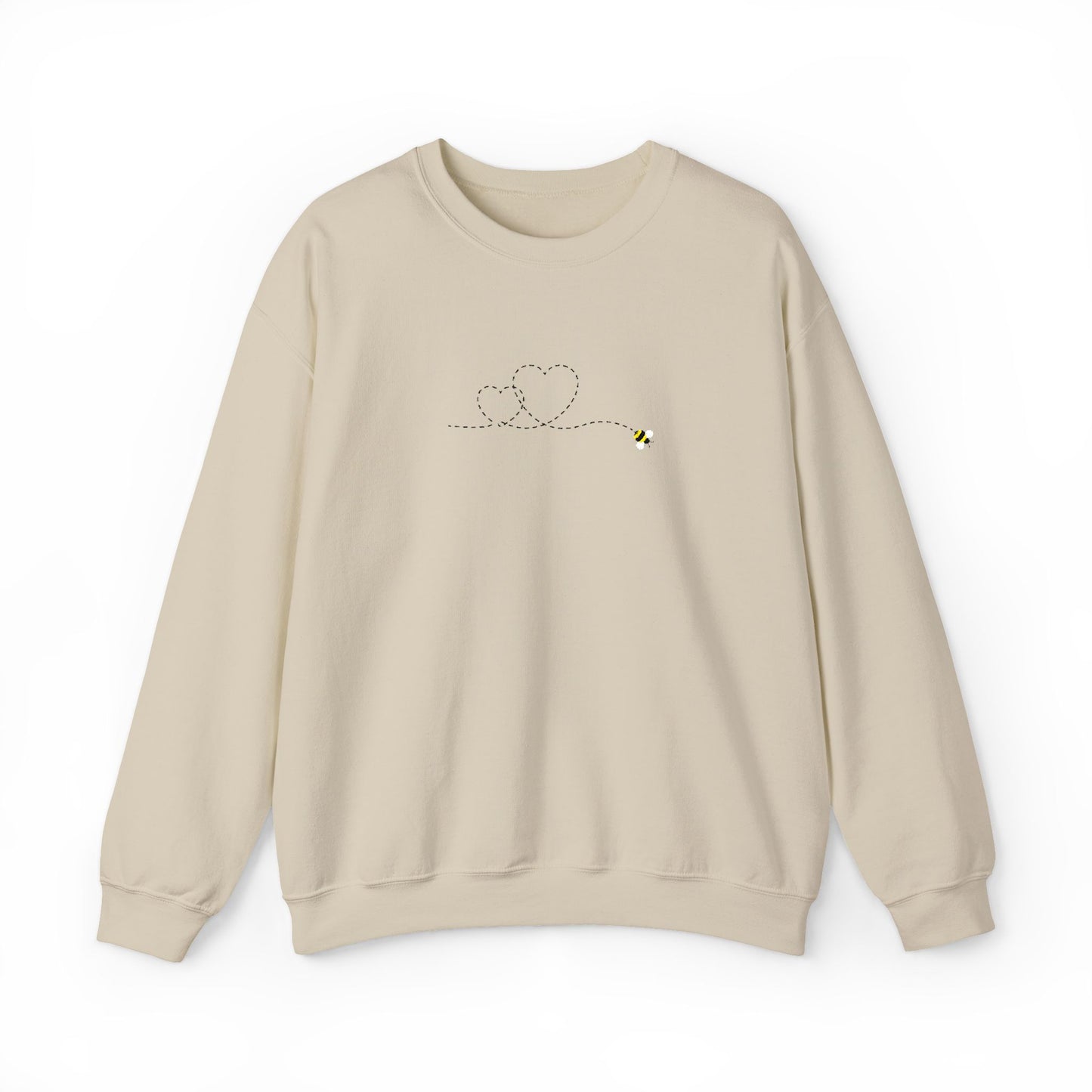 Bee Trail of Two Hearts Embroidered Sweater