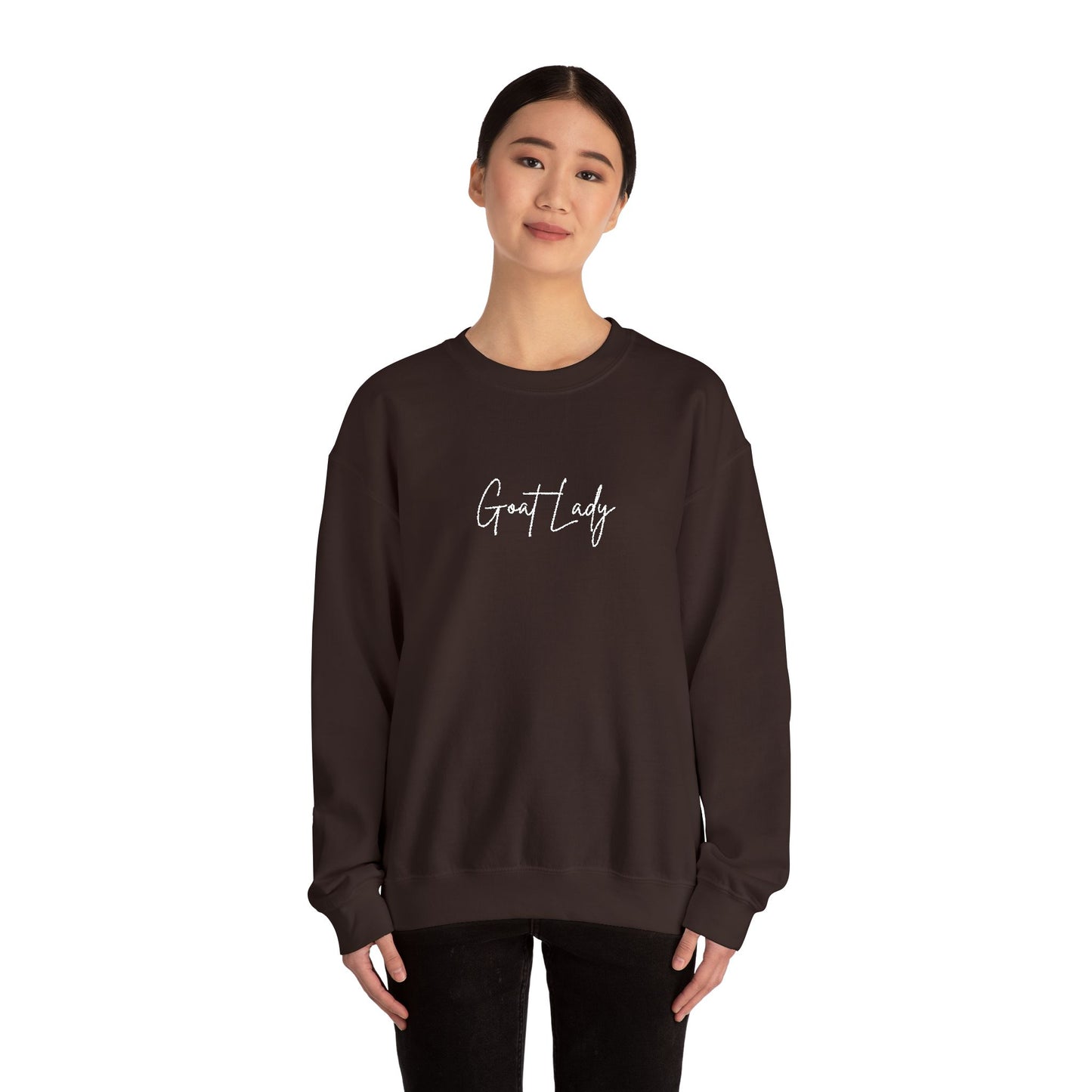 Goat Lady Embroidered Sweater