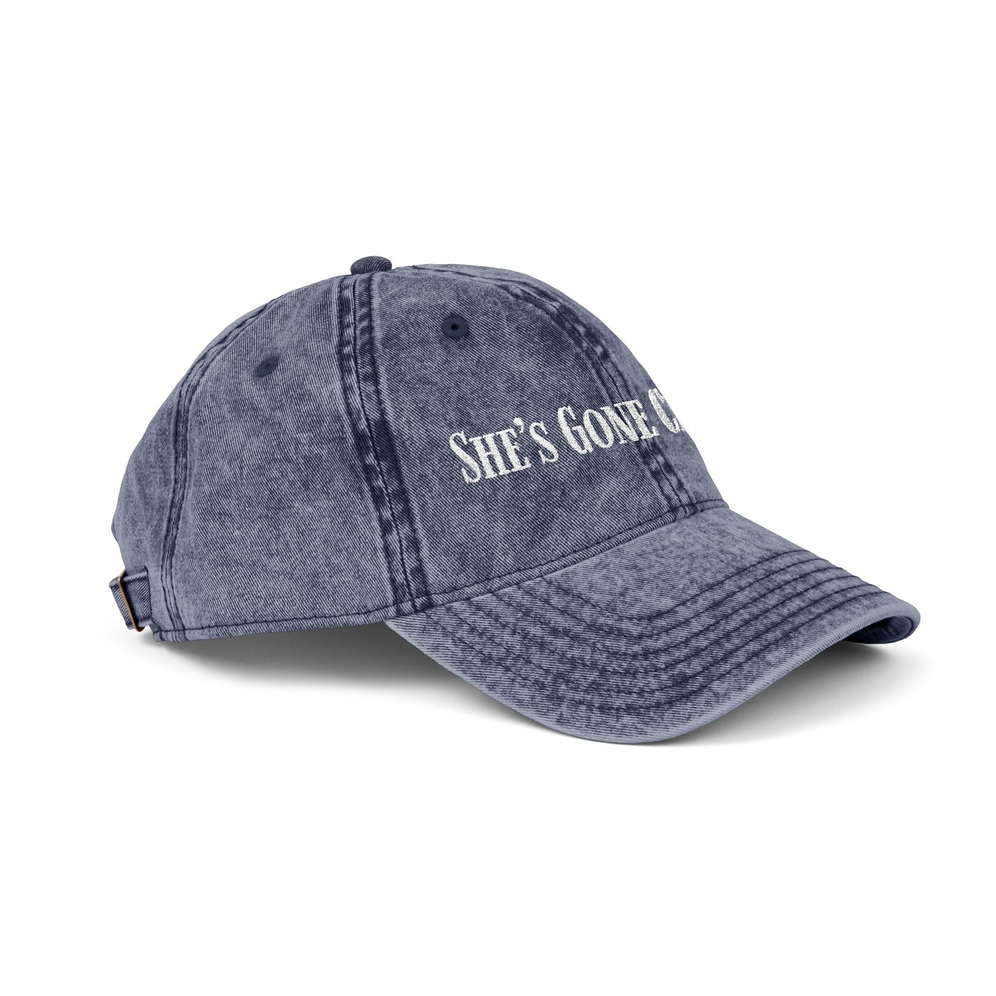 She's Gone Crunchy Embroidered Cap