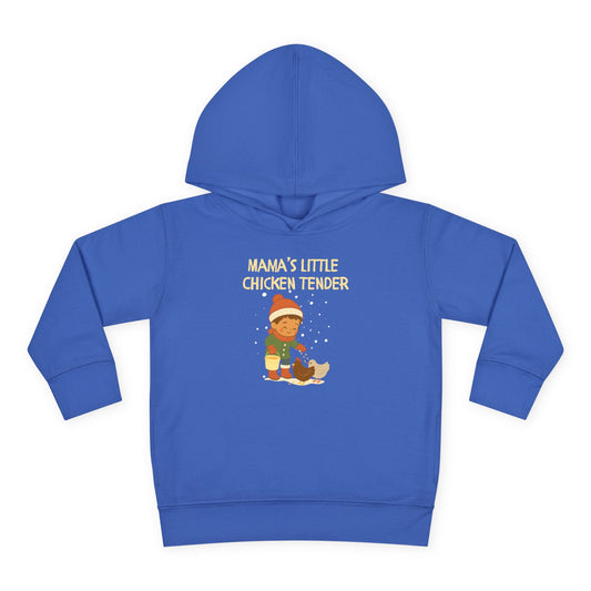 Toddler Hoodie - Boy Chicken Tender - Winter Scene