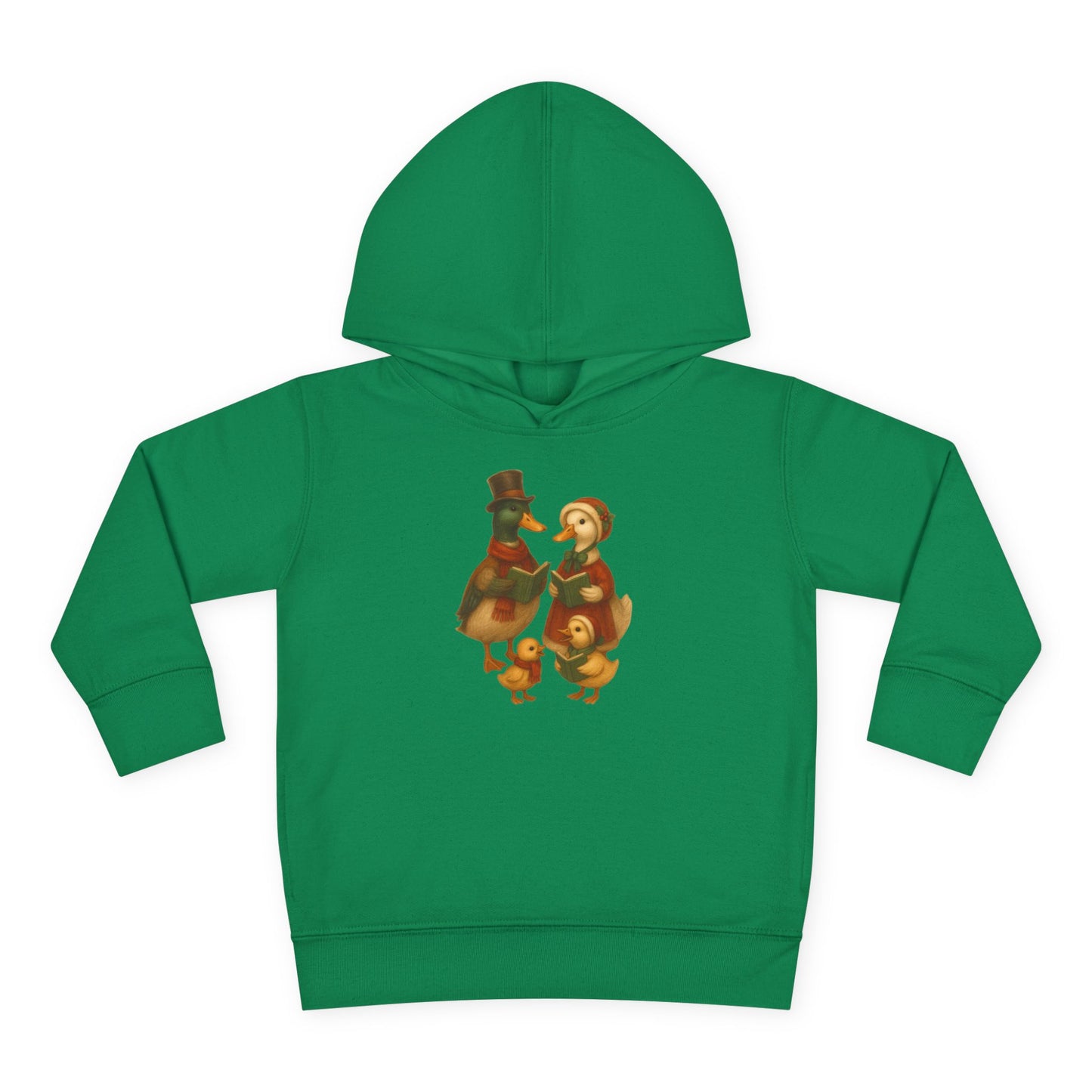 Duck Family Christmas Caroling - Toddler Hoodie