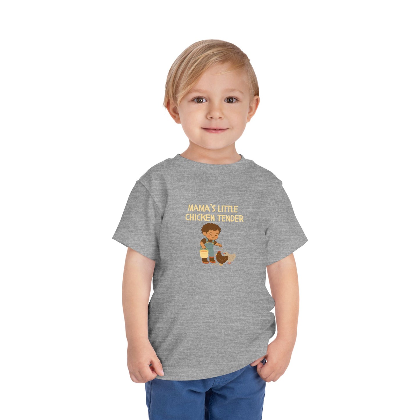 Toddler Tee - Boy Chicken Tender - Spring/Summertime Scene