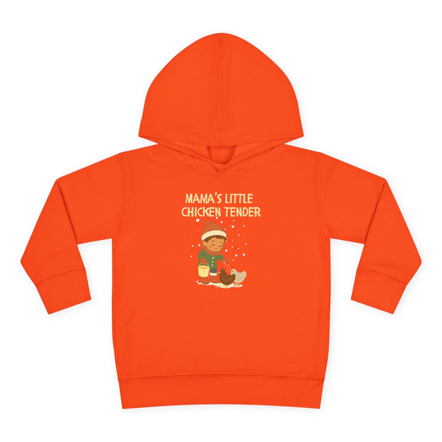 Toddler Hoodie - Boy Chicken Tender - Winter Scene