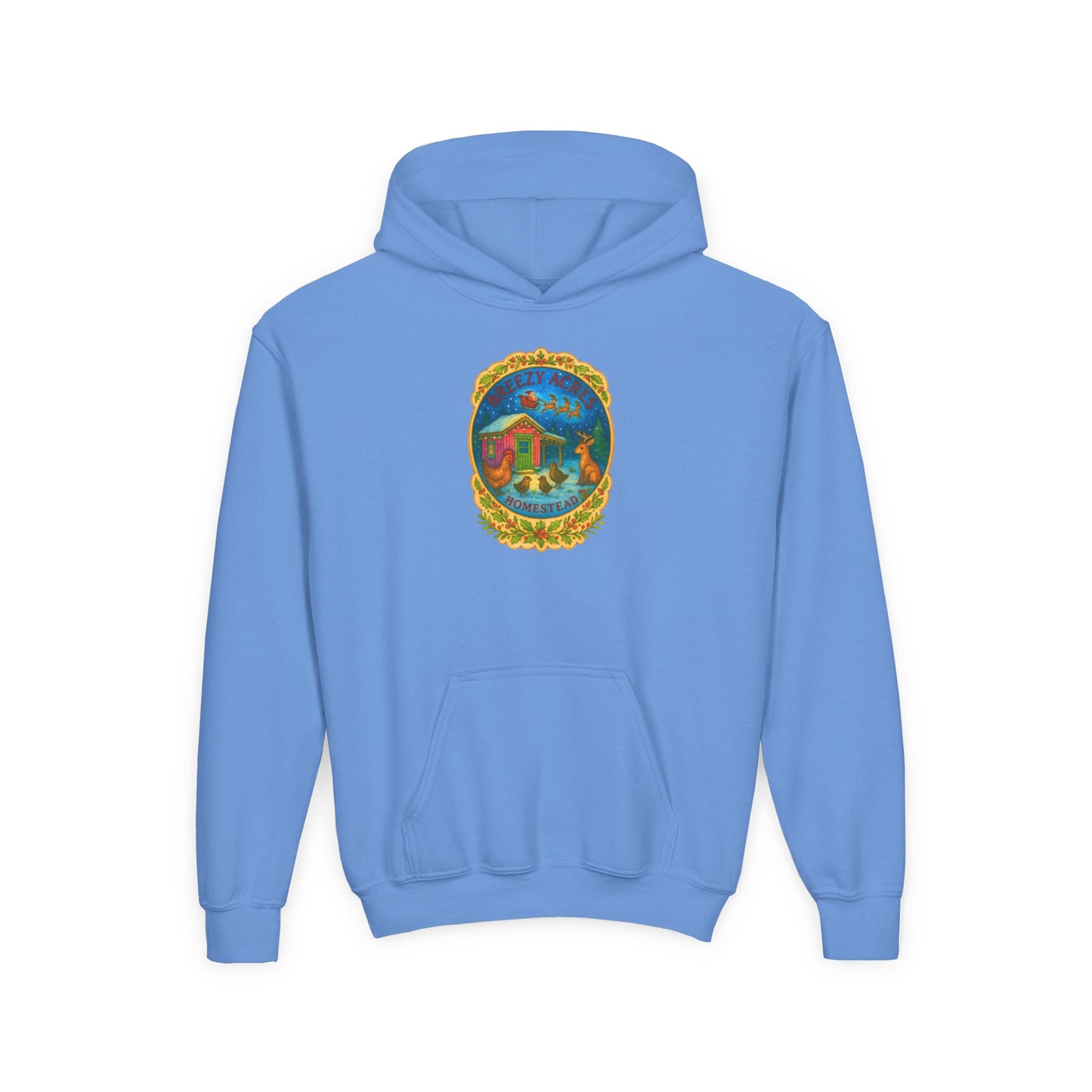 Breezy Acres Homestead Wisconsin - Holiday Youth Hoodie