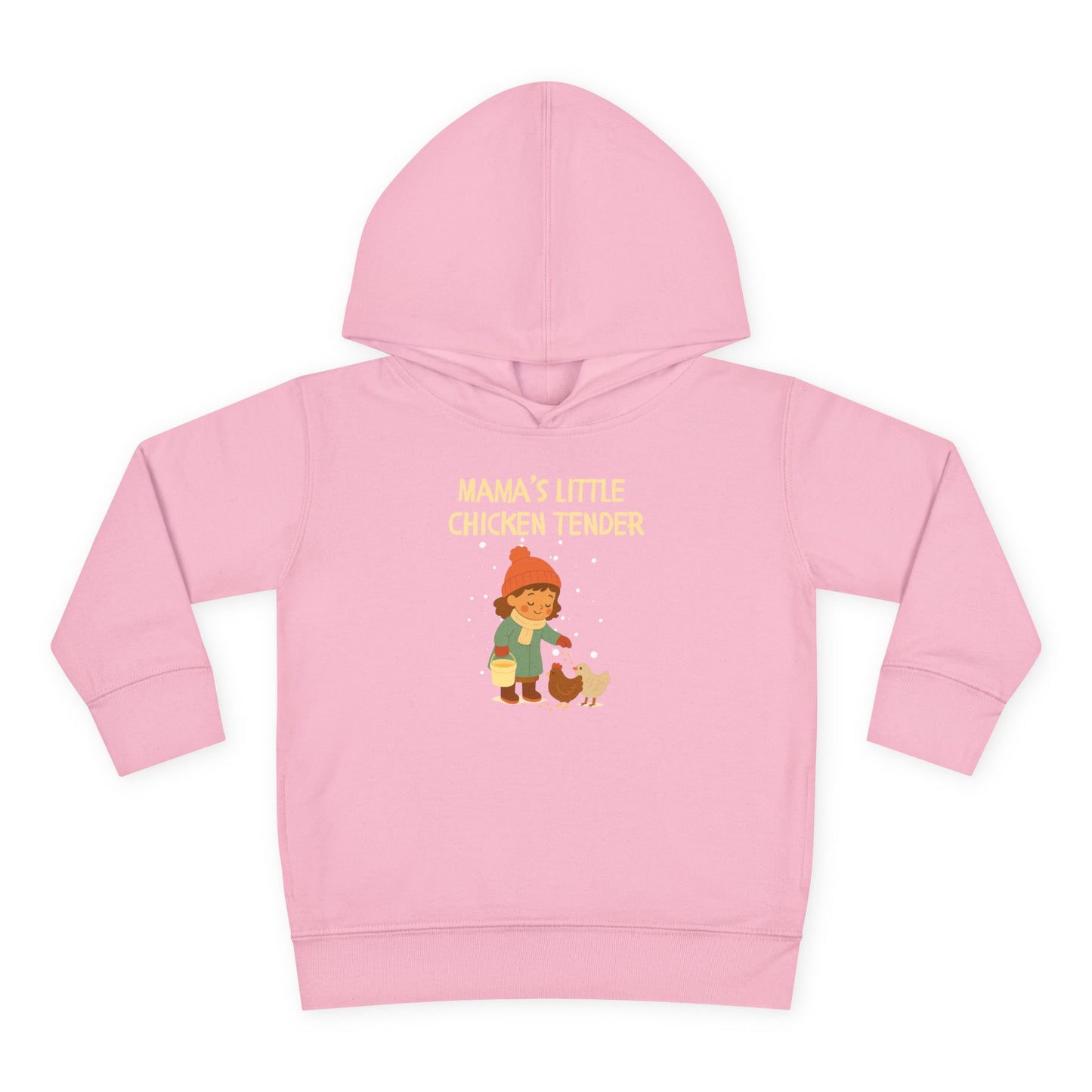 Toddler Hoodie - Girl Chicken Tender - Winter Scene