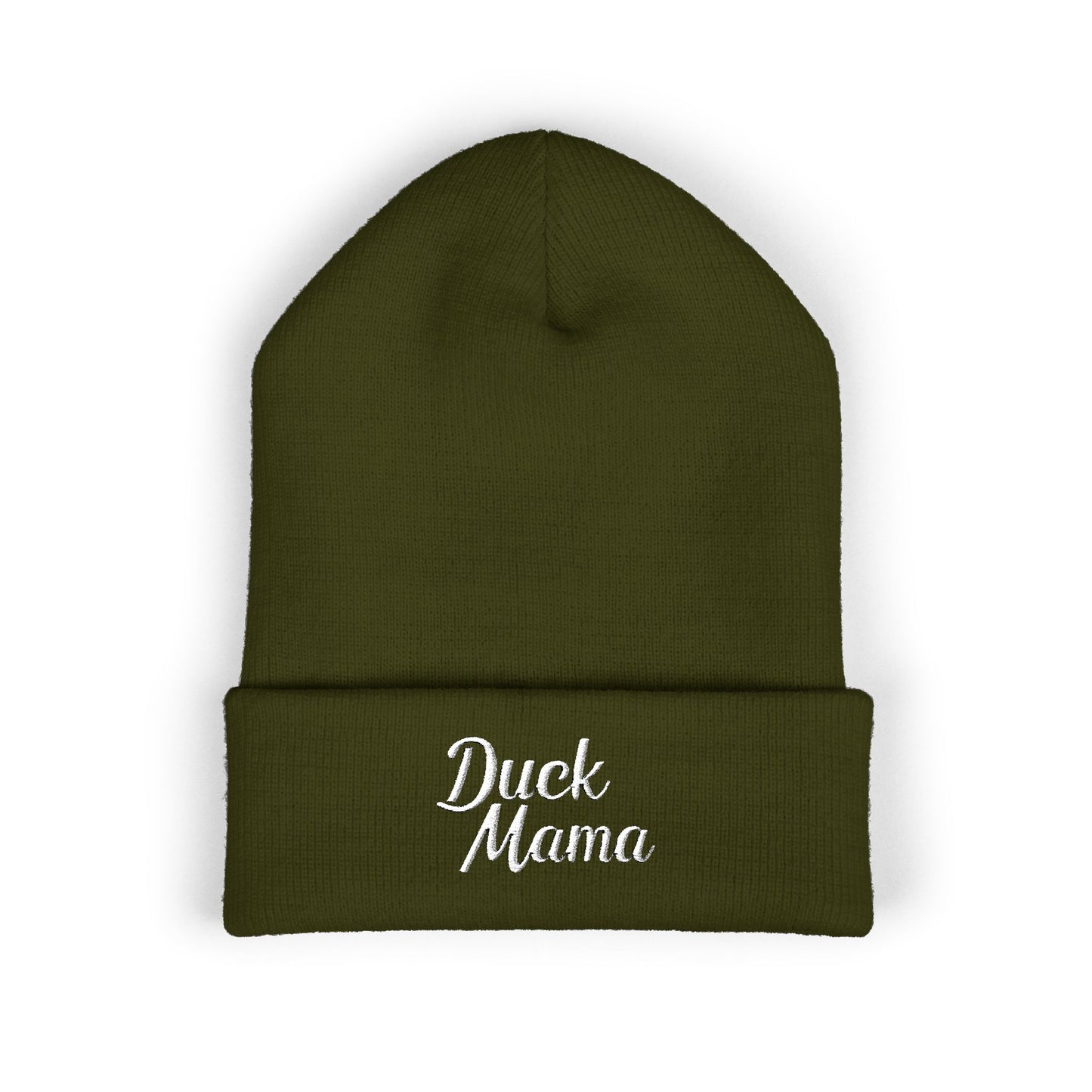 Duck Mama Embroidered Beanie
