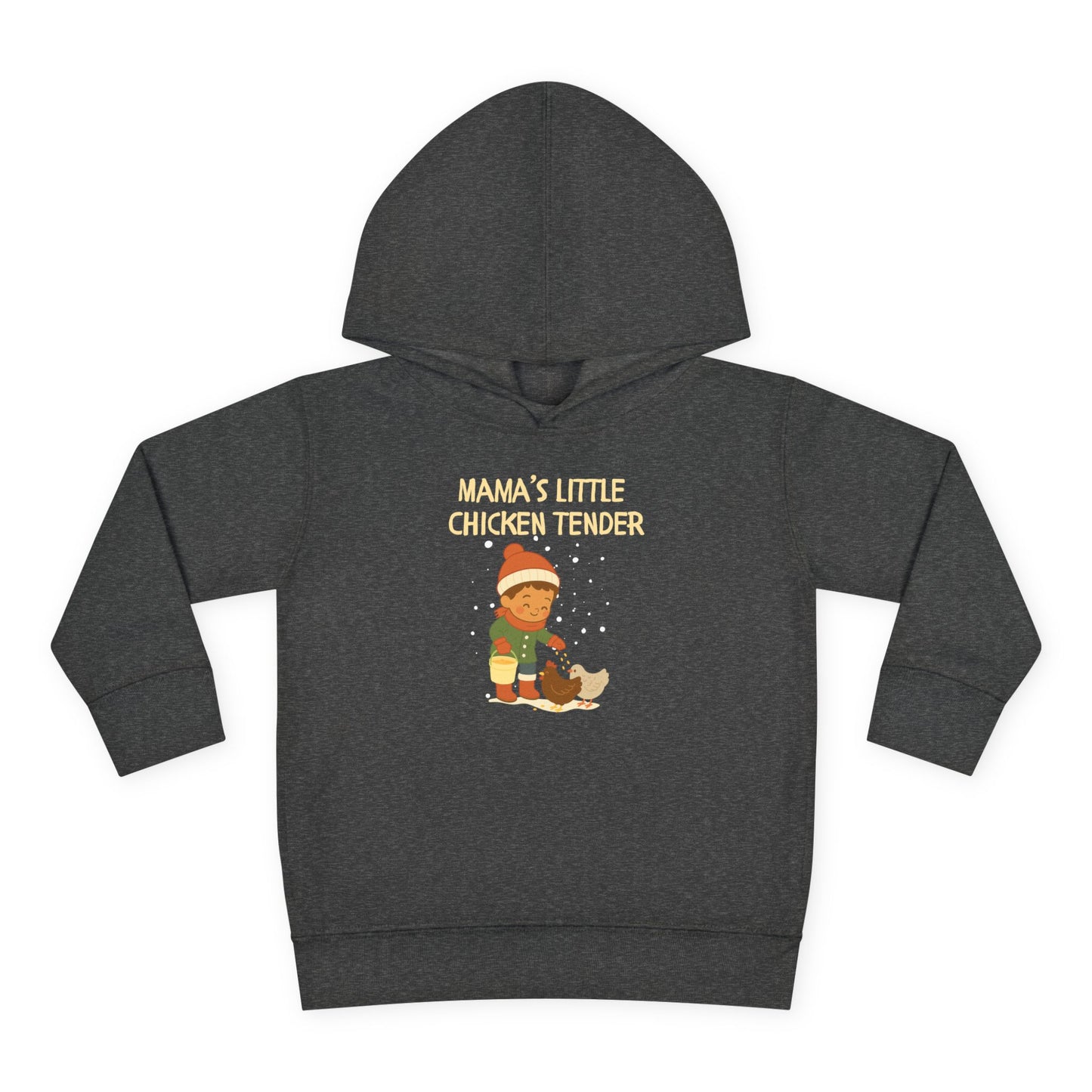 Toddler Hoodie - Boy Chicken Tender - Winter Scene