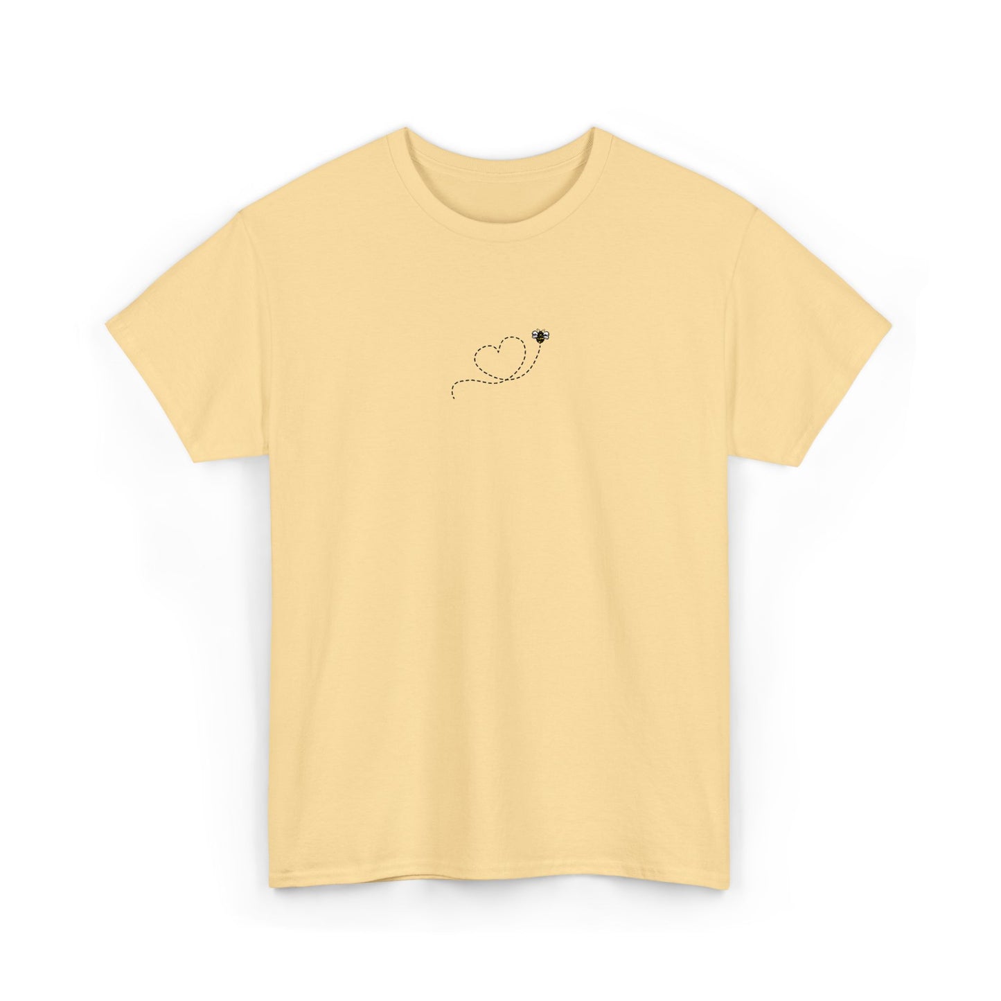 Bee Love Embroidered Heart Outline Tee