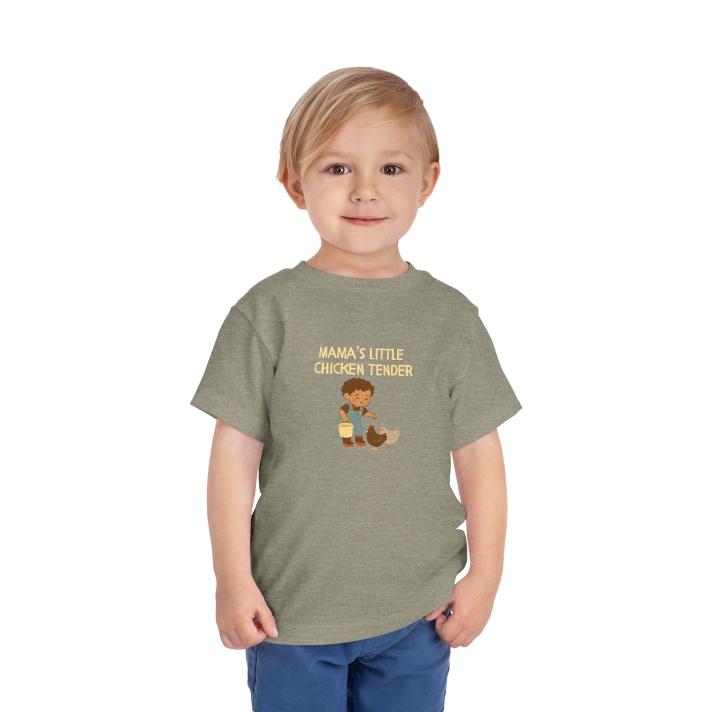 Toddler Tee - Boy Chicken Tender - Spring/Summertime Scene