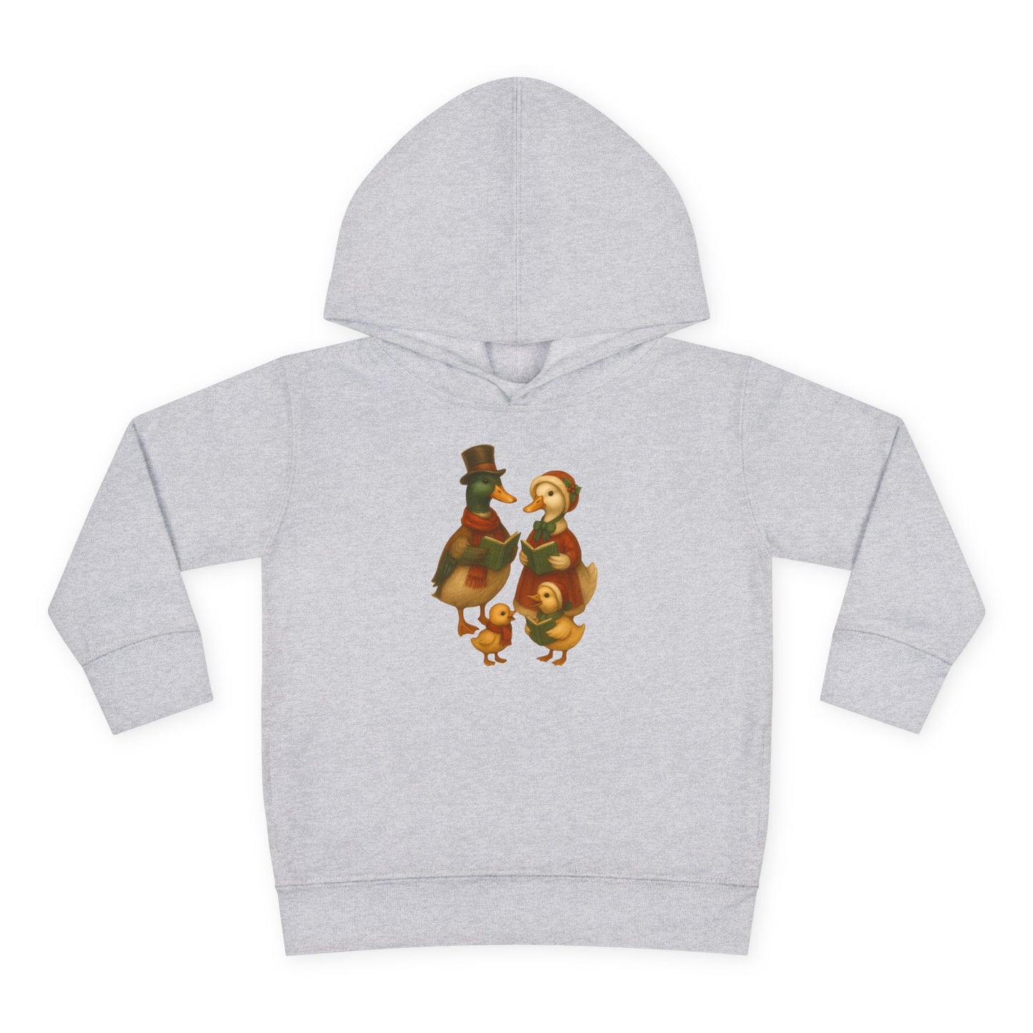 Duck Family Christmas Caroling - Toddler Hoodie