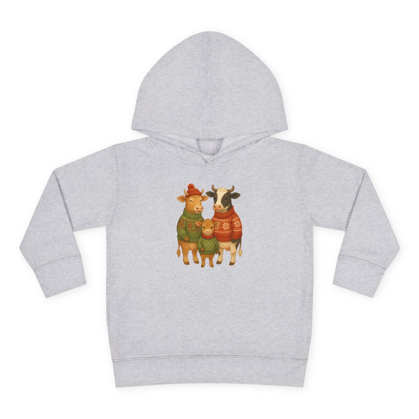 Cow Family Christmas - Toddler Hoodie