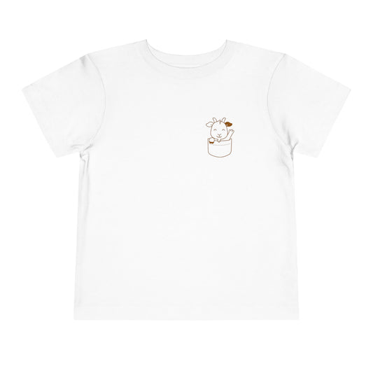 Toddler Tee- Pocket Farm Pals- Goat