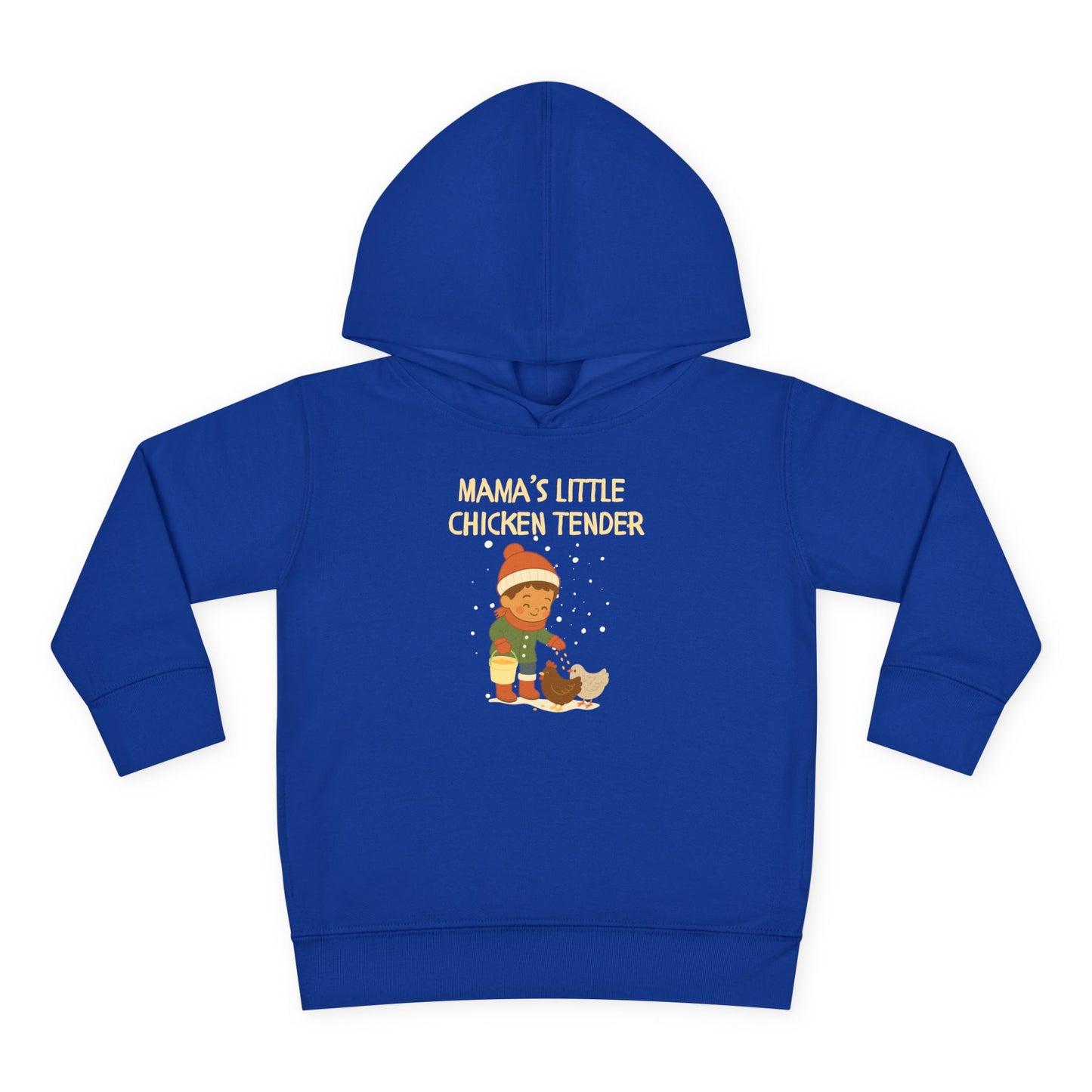 Toddler Hoodie - Boy Chicken Tender - Winter Scene