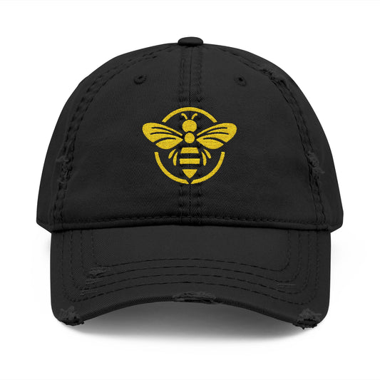 Mountain City Beekeepers - Distressed Embroidered Cotton Cap