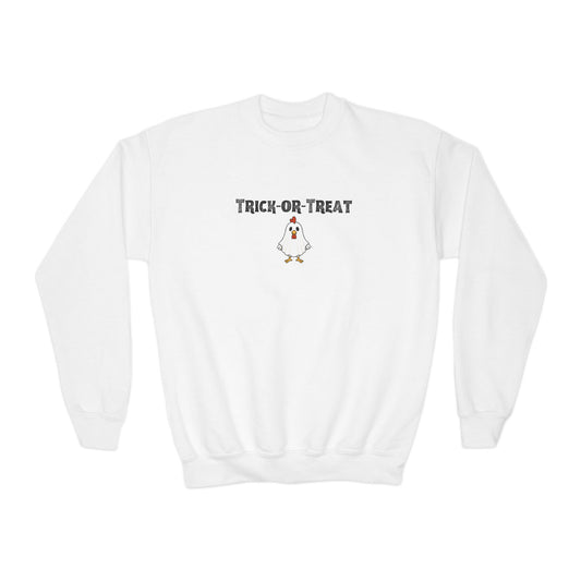 Youth Sweater- Trick-or-Treat Chicken