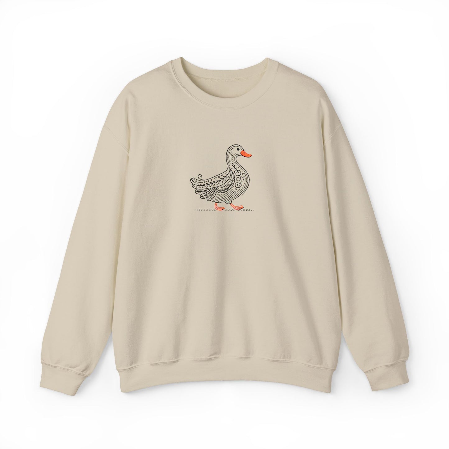 Farmhouse Duck Embroidered Sweater