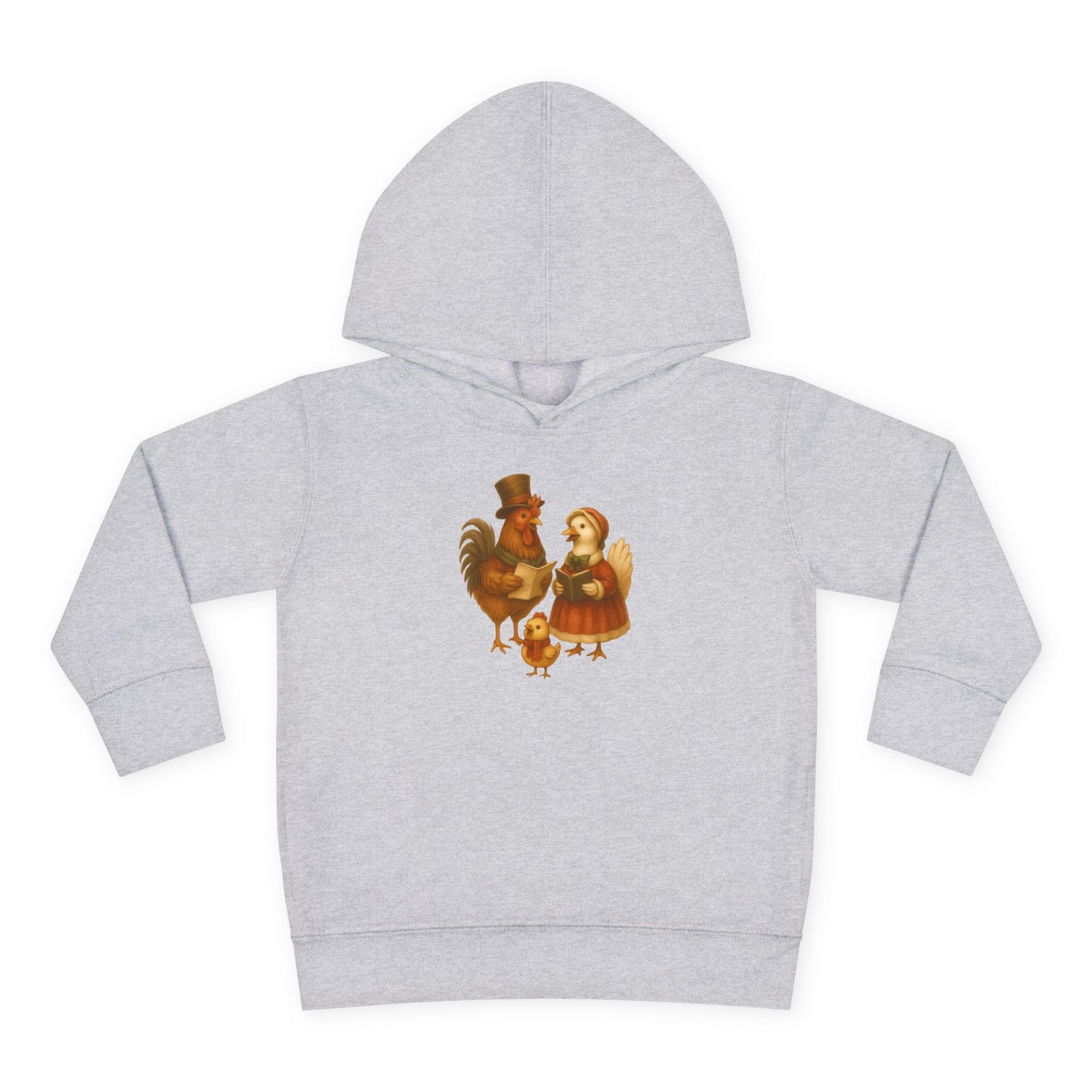 Chicken Family Christmas Caroling - Toddler Hoodie