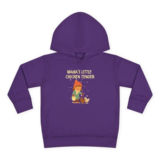 Toddler Hoodie - Girl Chicken Tender - Winter Scene