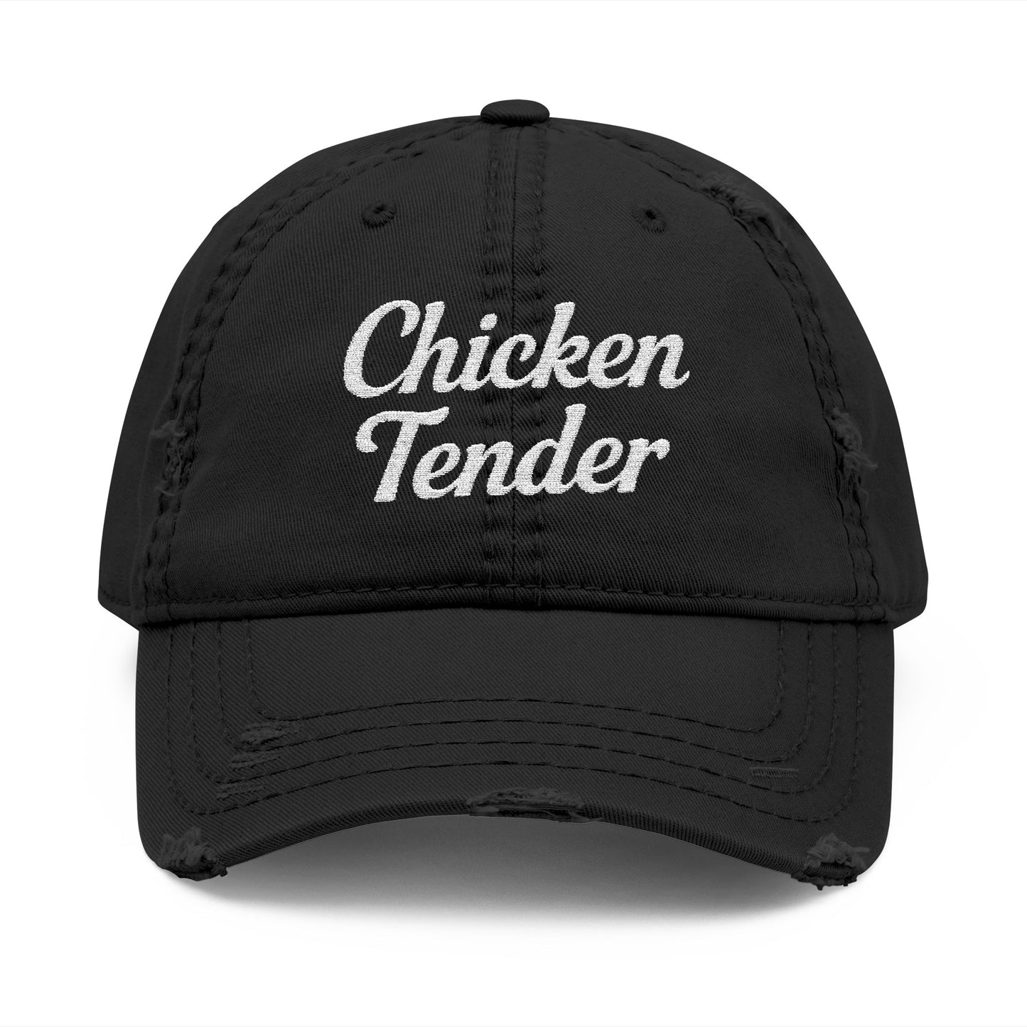 Chicken Tender - Distressed Embroidered Cap