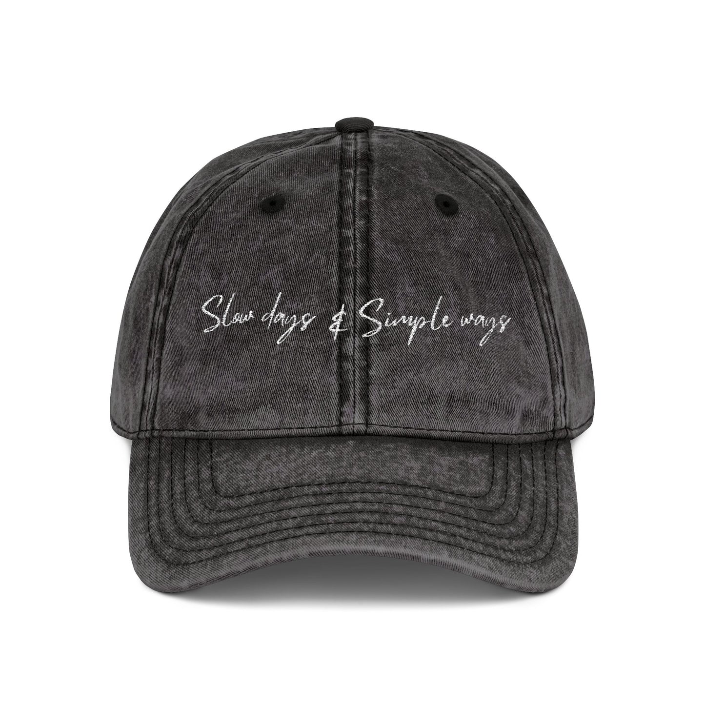 Slow Days & Simple Ways - Vintage Embroidered Cap