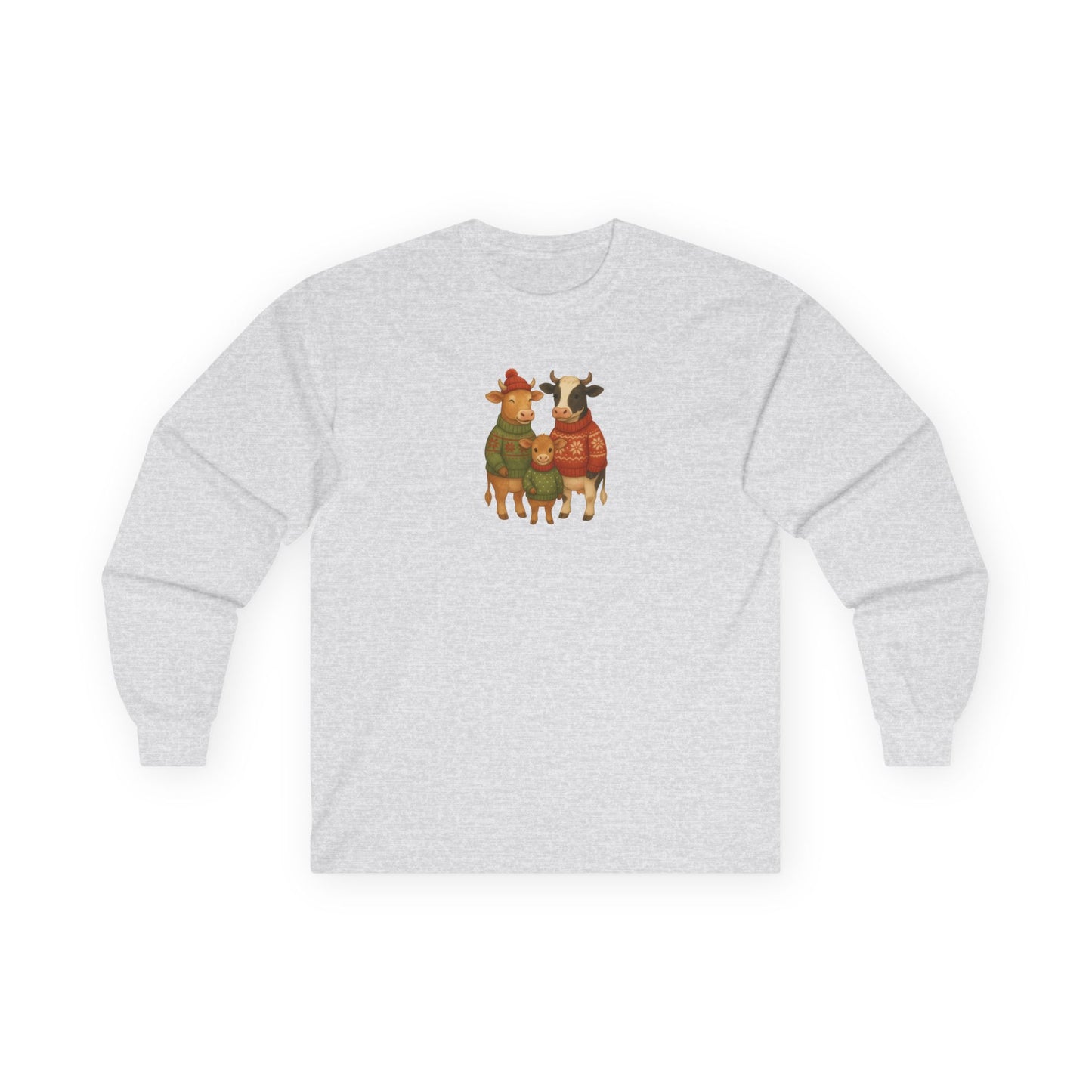 Cow Family Christmas - Long Sleeve