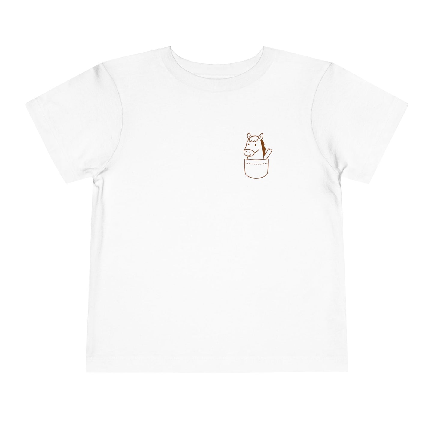 Toddler Tee- Pocket Farm Pals- Horse