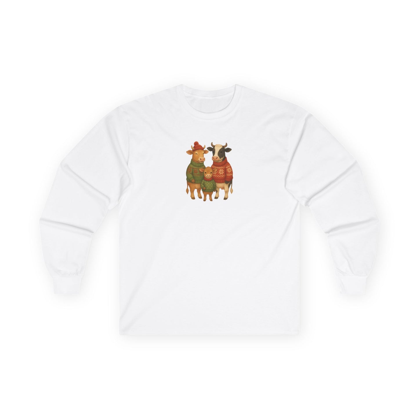Cow Family Christmas - Long Sleeve