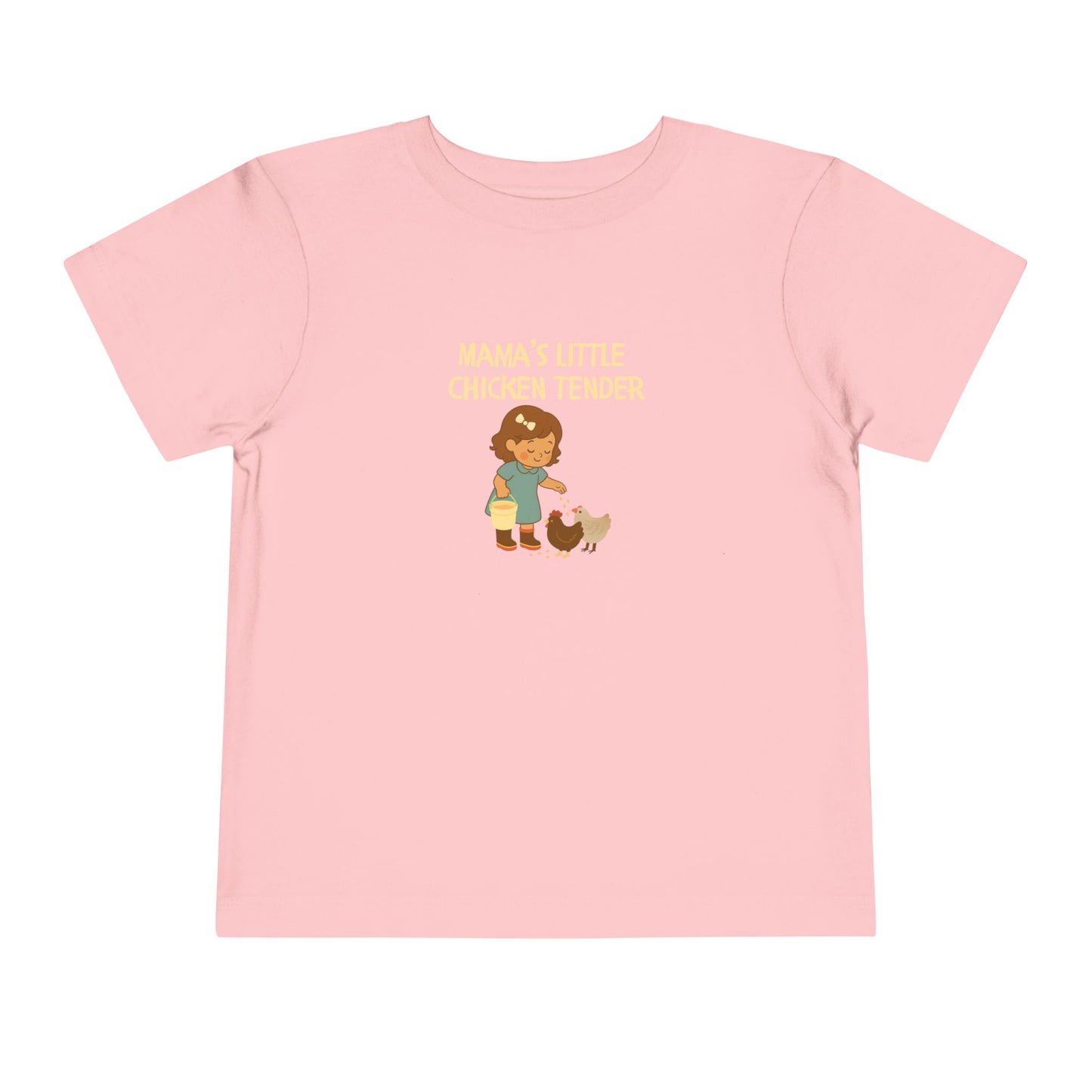 Toddler Tee - Girl Chicken Tender - Spring/Summertime Scene