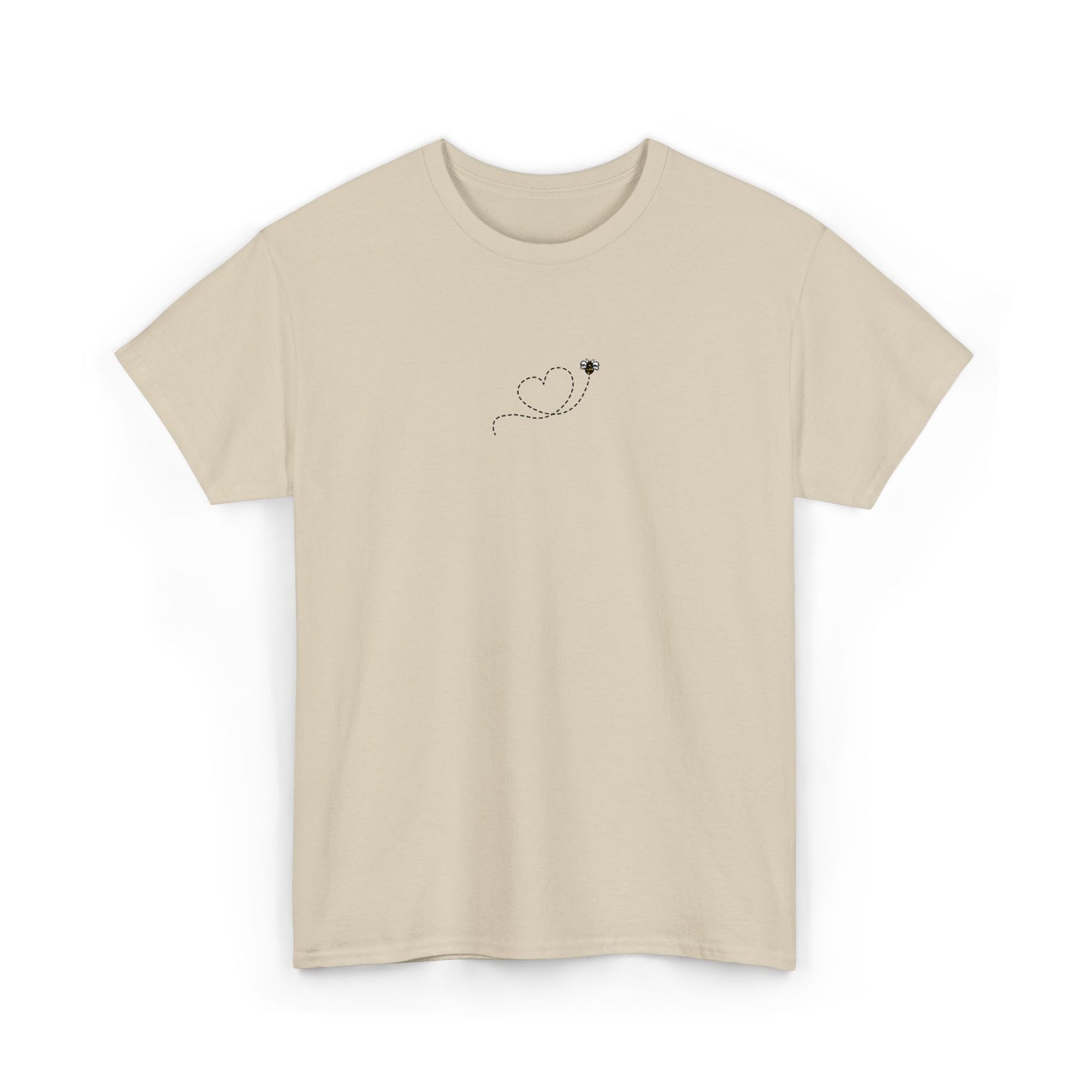 Bee Love Embroidered Heart Outline Tee