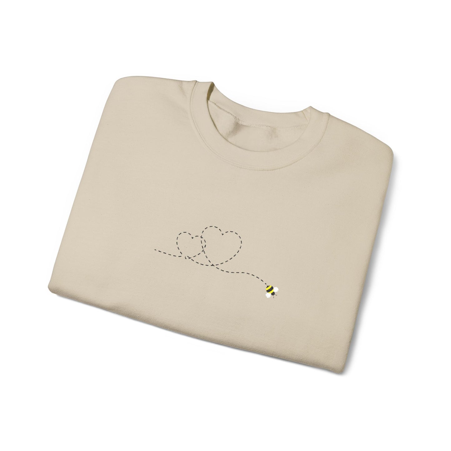 Bee Trail of Two Hearts Embroidered Sweater