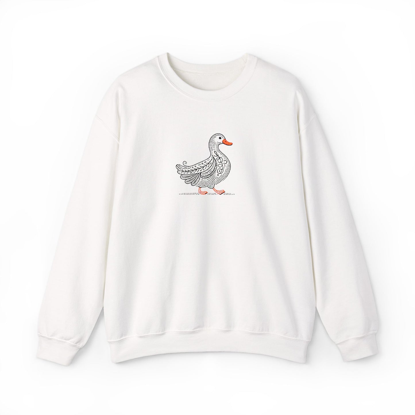Farmhouse Duck Embroidered Sweater