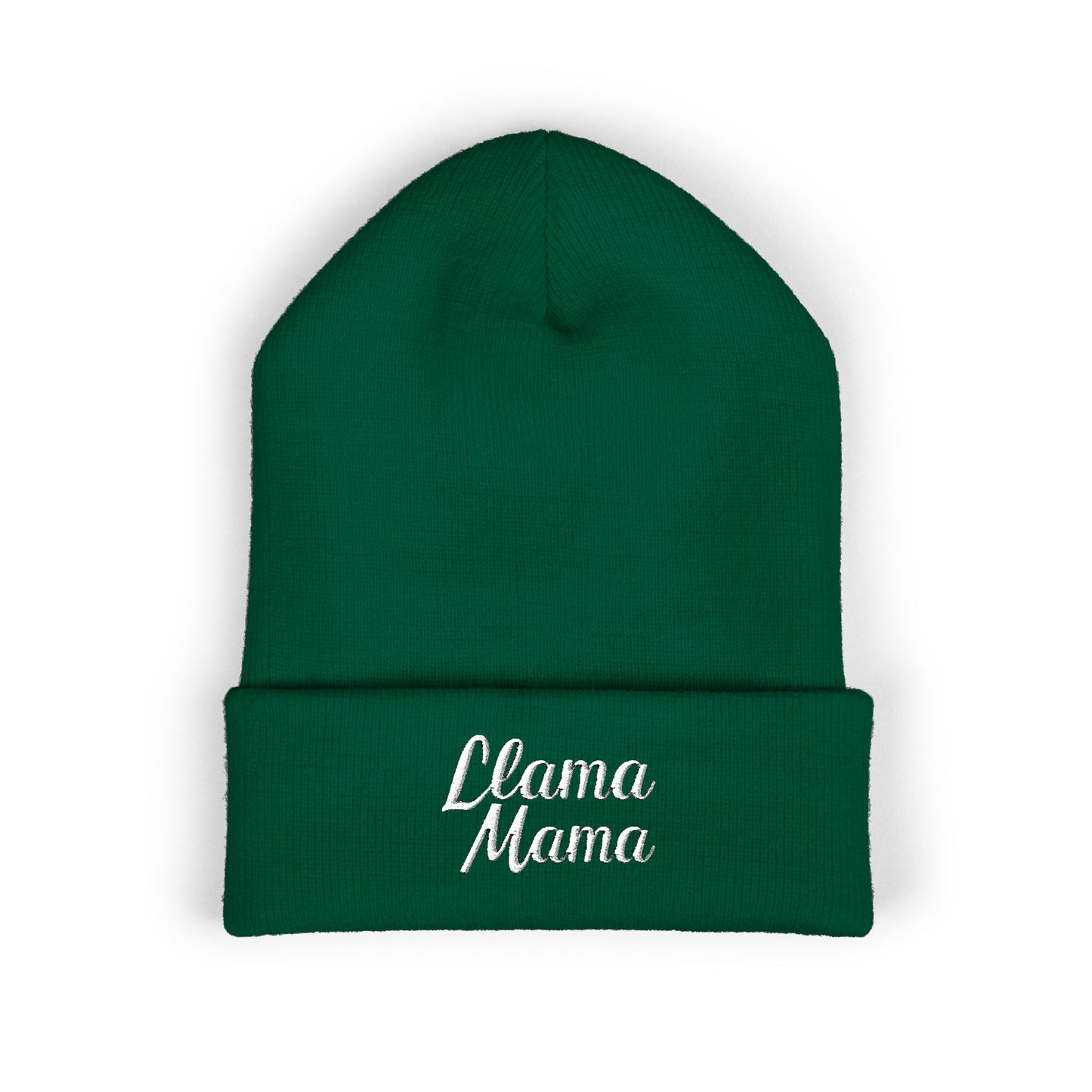 Llama Mama Embroidered Beanie