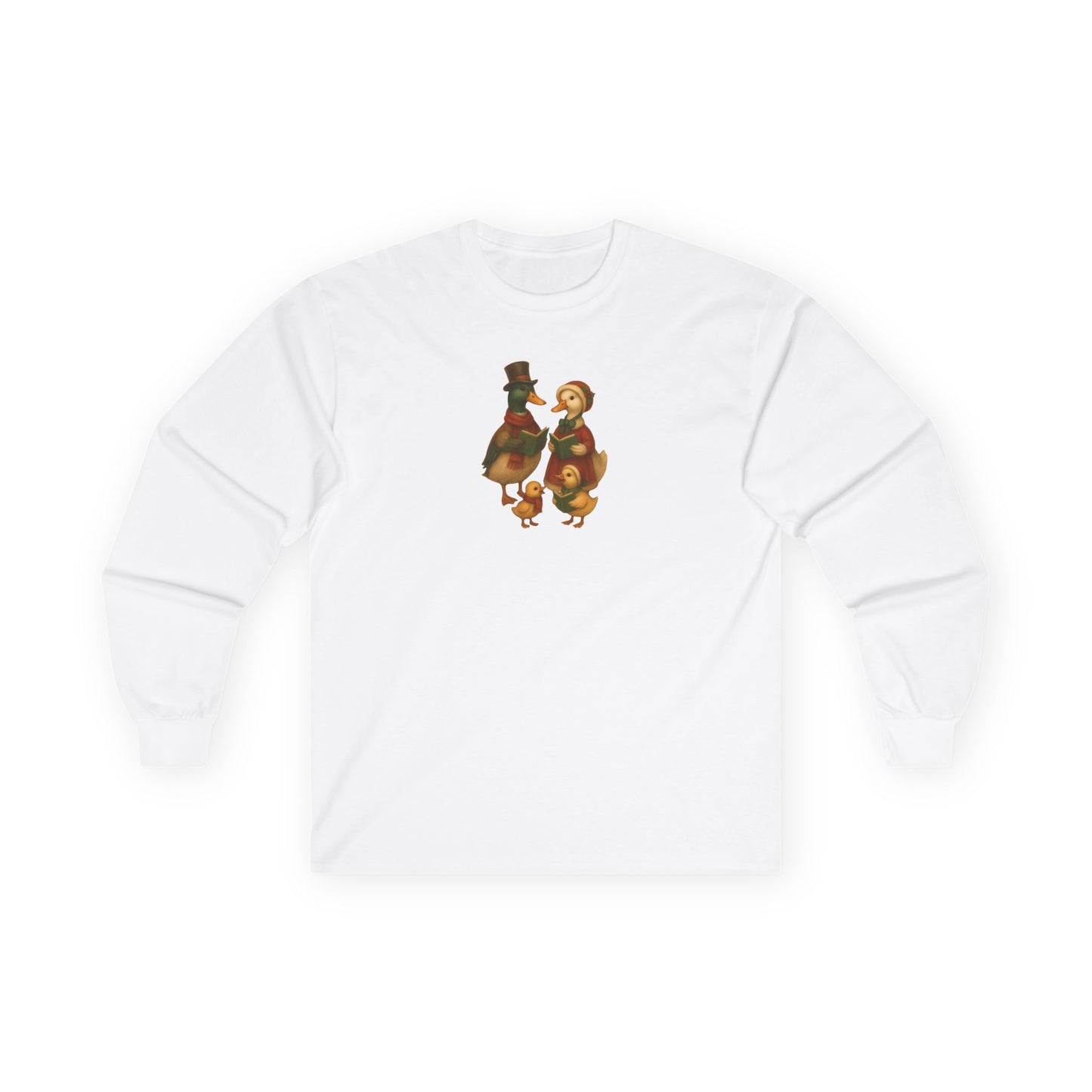 Duck Family Christmas Caroling - Long Sleeve